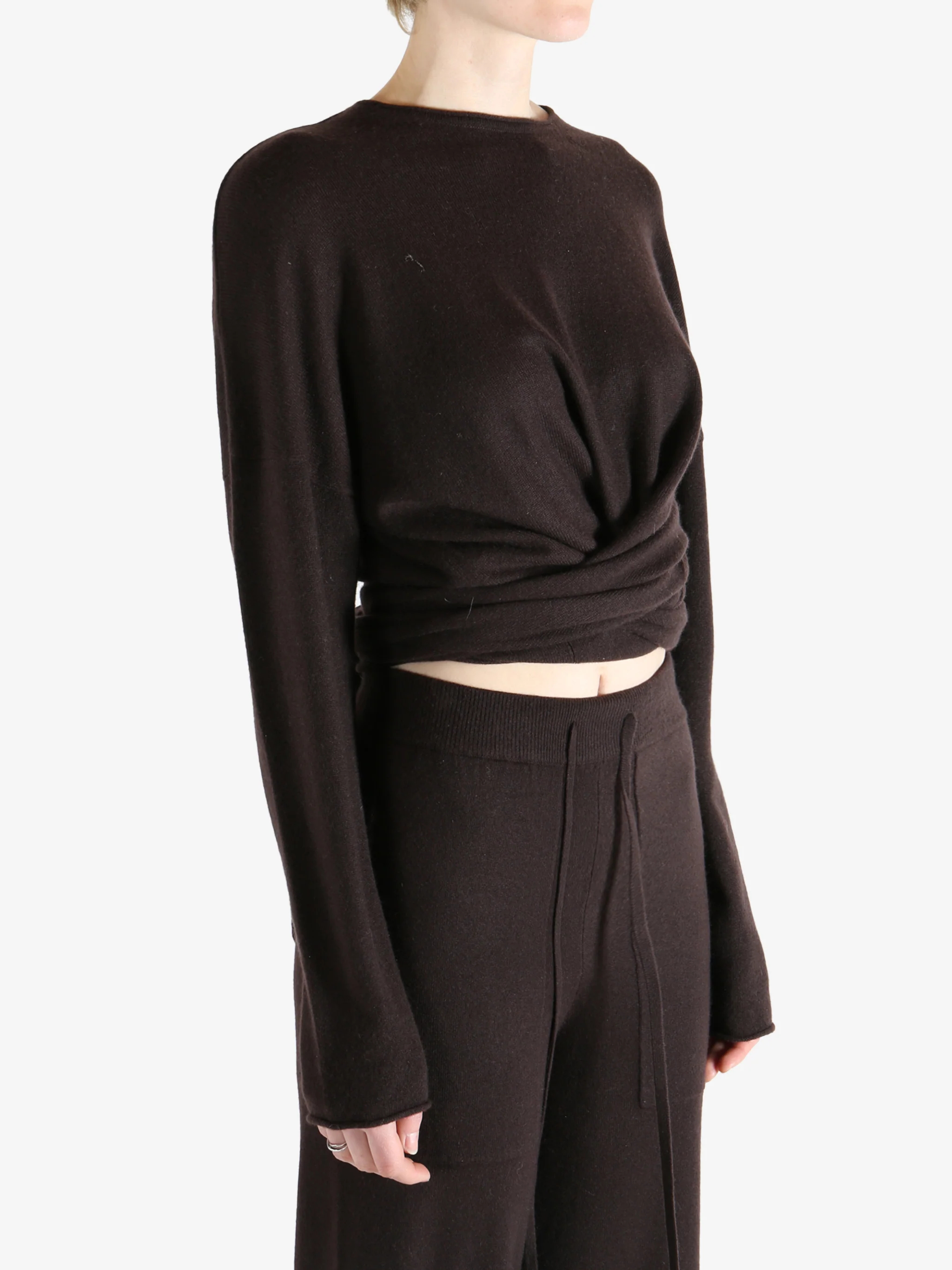 1436 X UMA WANG - Women Tied Sweater - Image 2