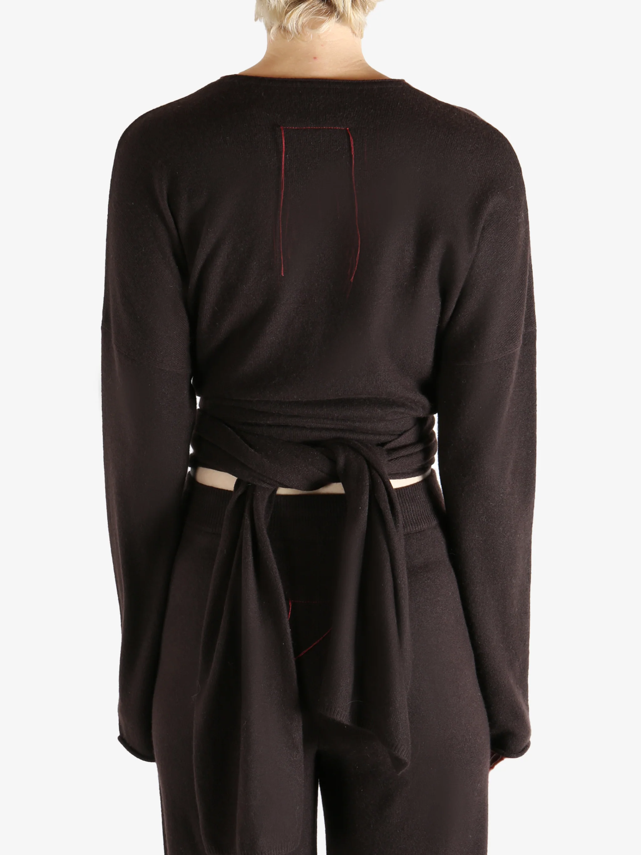 1436 X UMA WANG - Women Tied Sweater - Image 3