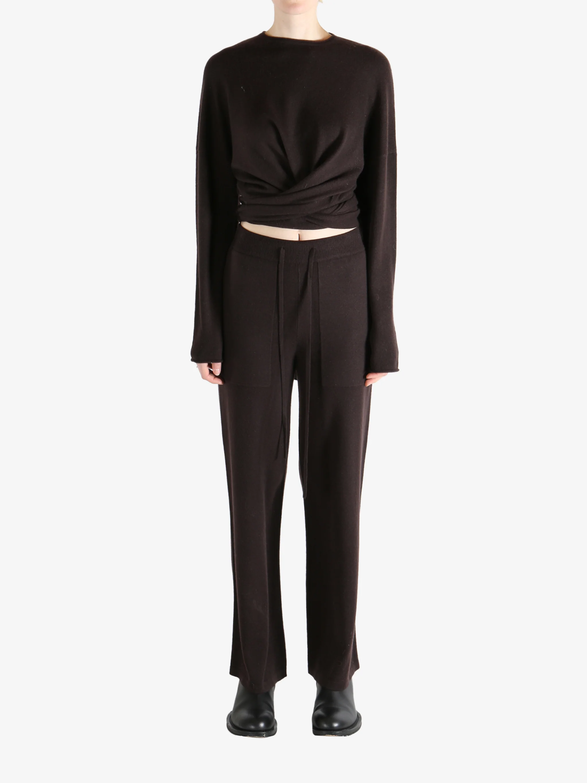 1436 X UMA WANG - Women Tied Sweater - Image 4