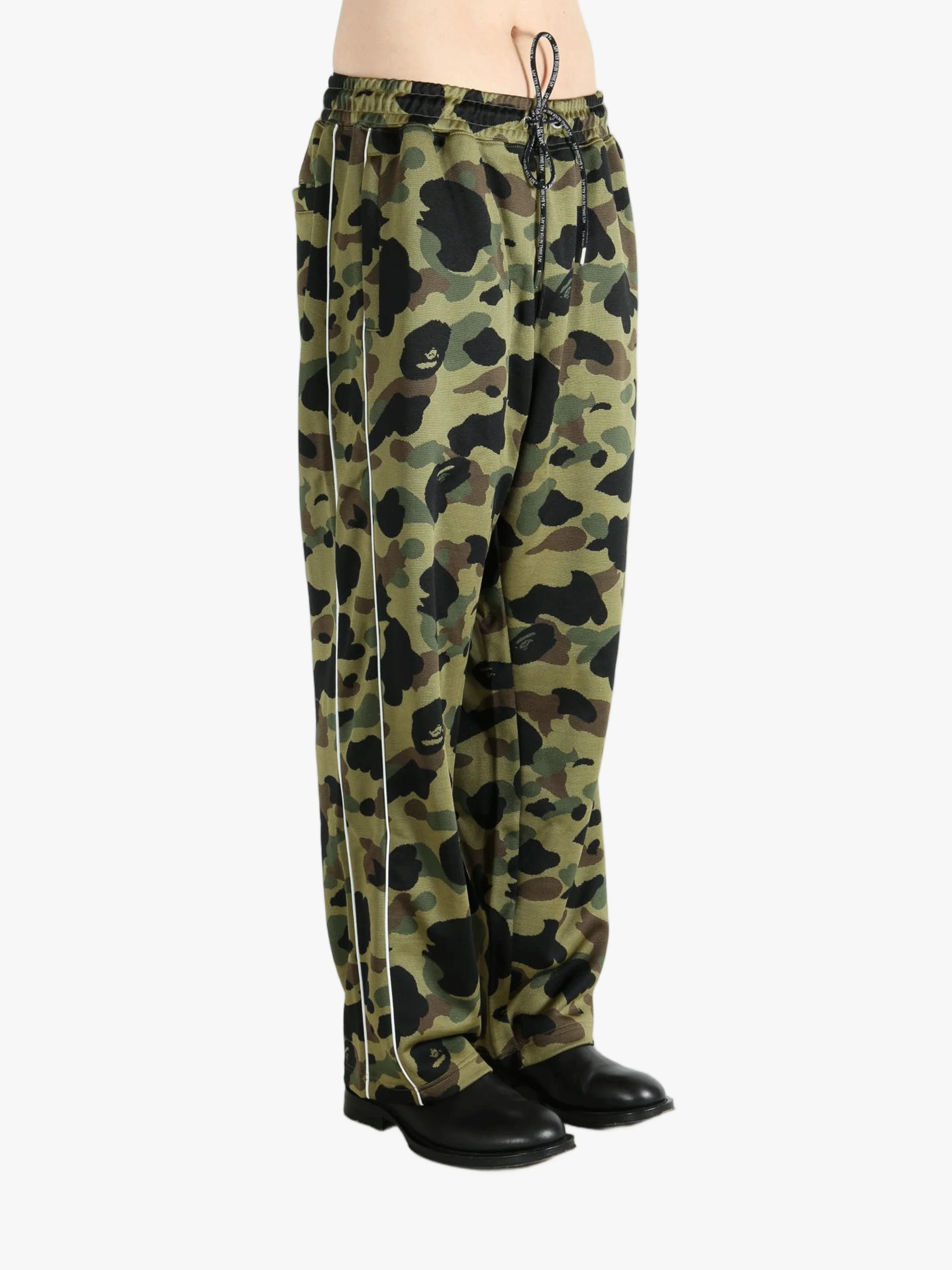 A BATHING APE - Men 1St Camo A Bathing Ape Logo Relaxed Fit Track Sweatpants - Image 2