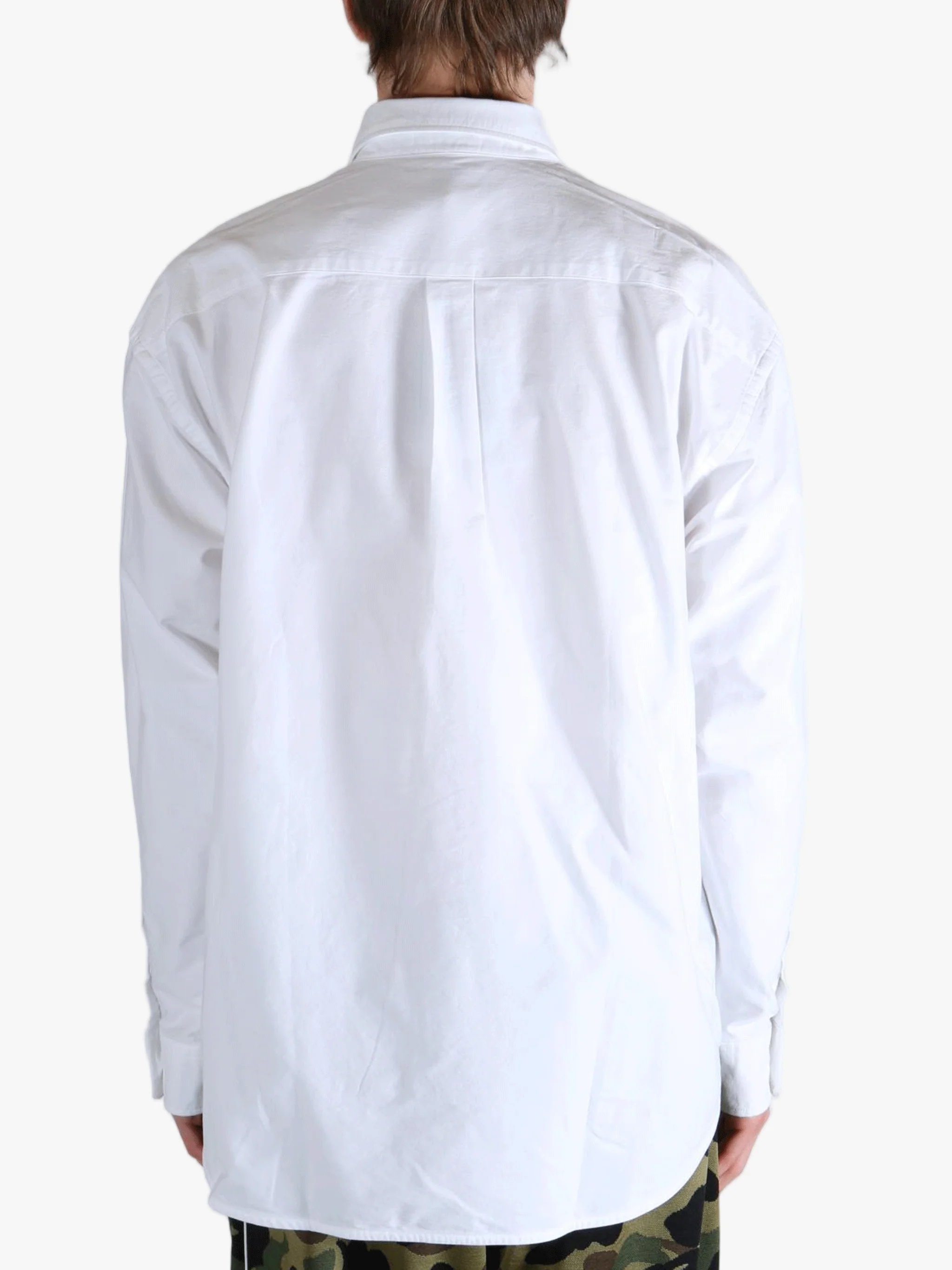 A BATHING APE - Men 1St Camo Applique Oxford LS Shirt - Image 3