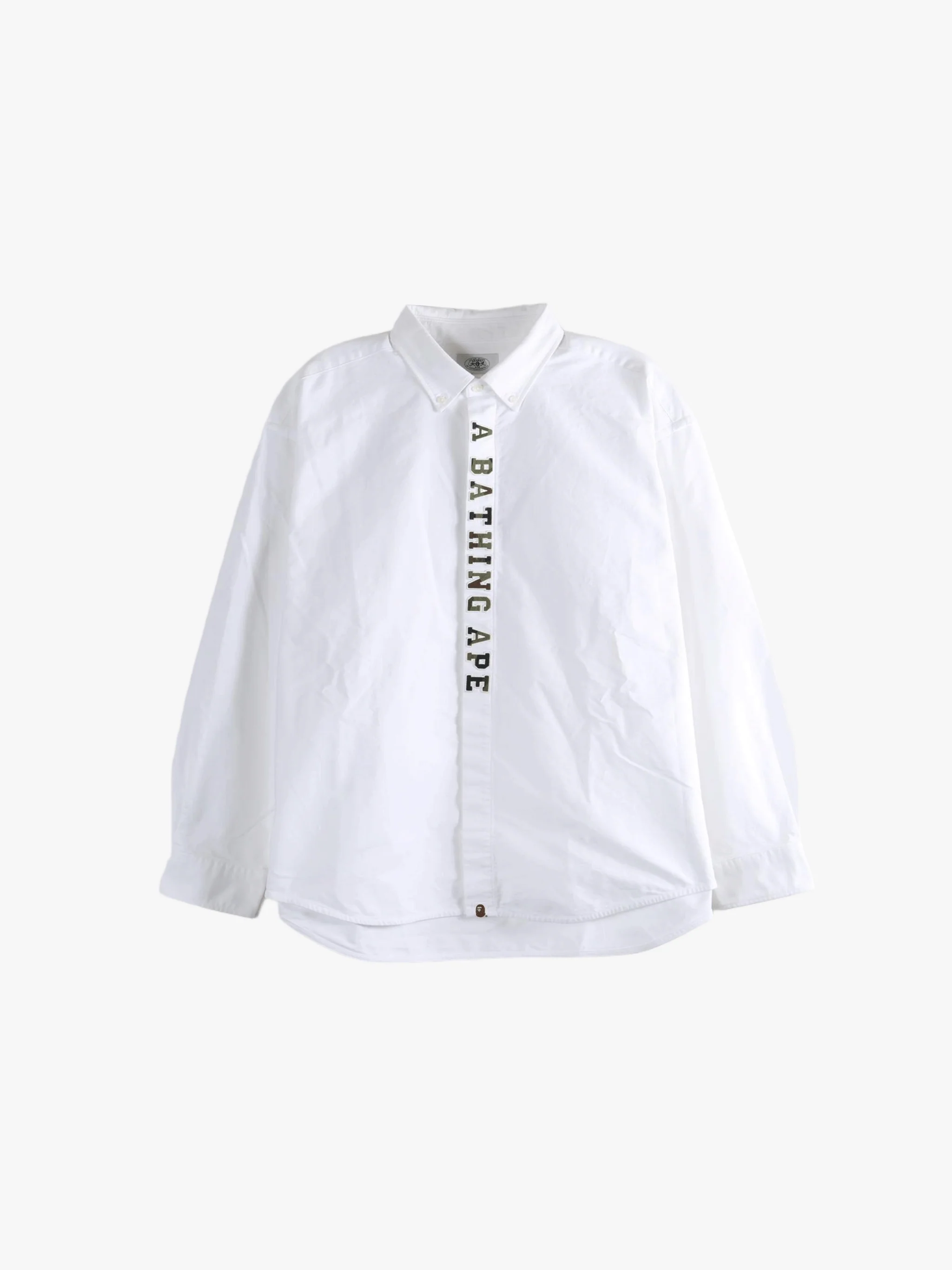A BATHING APE - Men 1St Camo Applique Oxford LS Shirt - Image 4