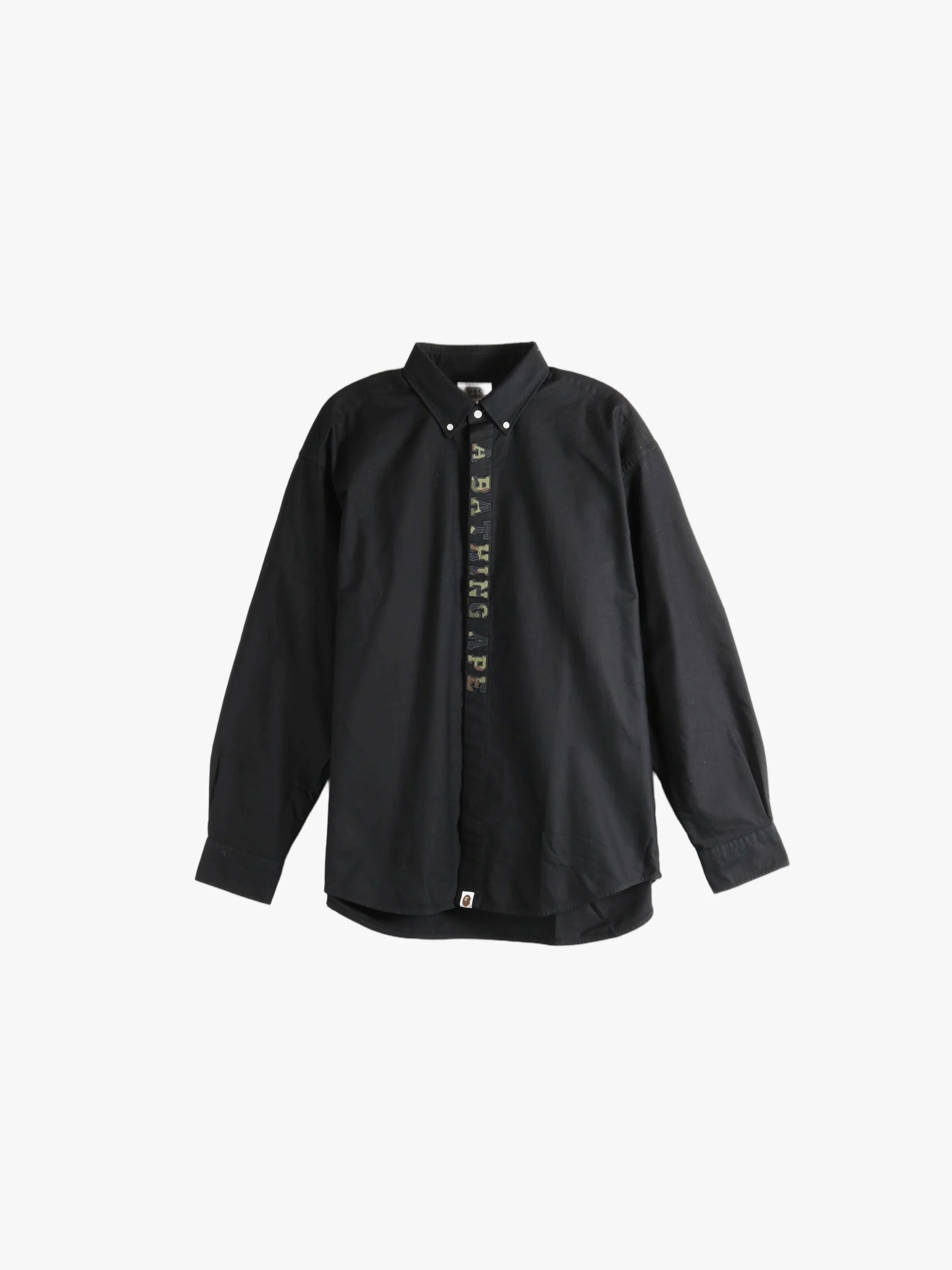 A BATHING APE - Men 1St Camo Applique Oxford Ls Shirt - Image 5