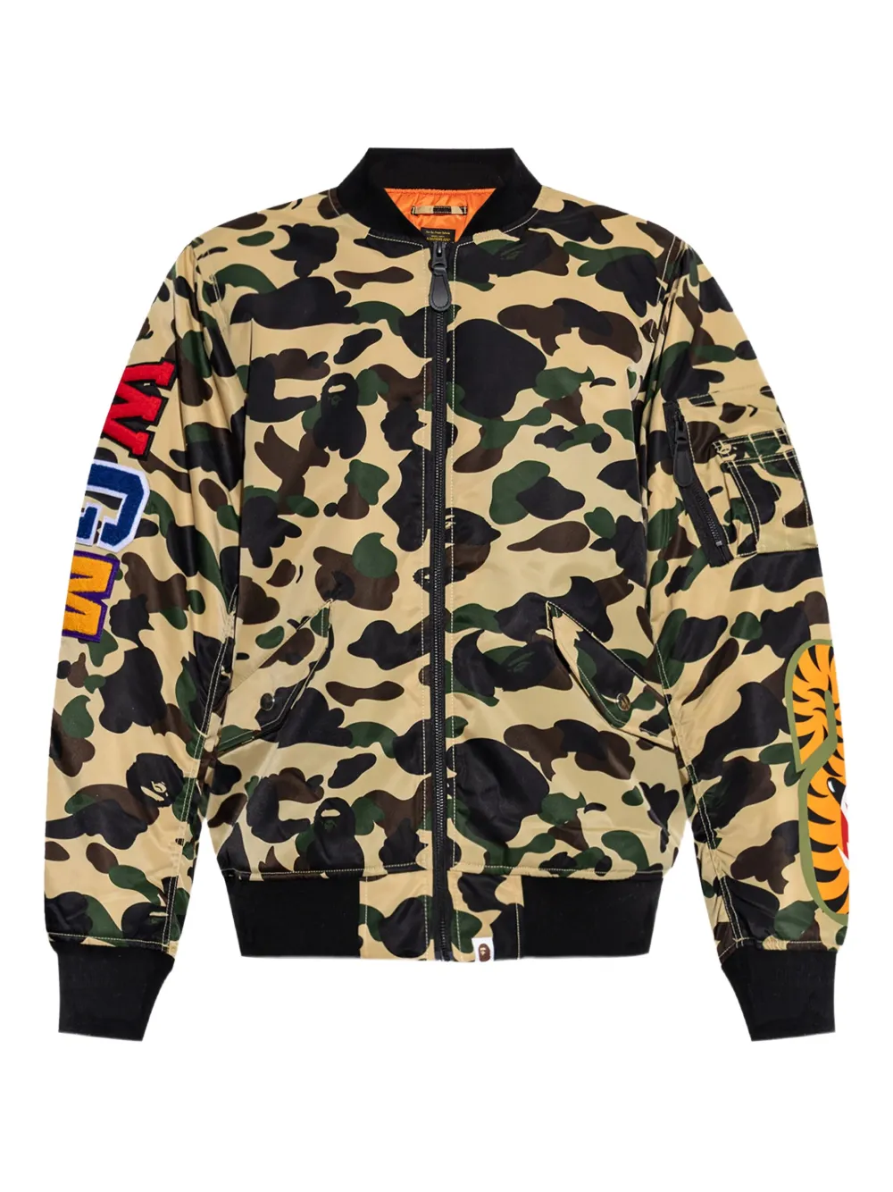 A BATHING APE - Men 1St Camo Shark Ma-1 Jacket - Image 5