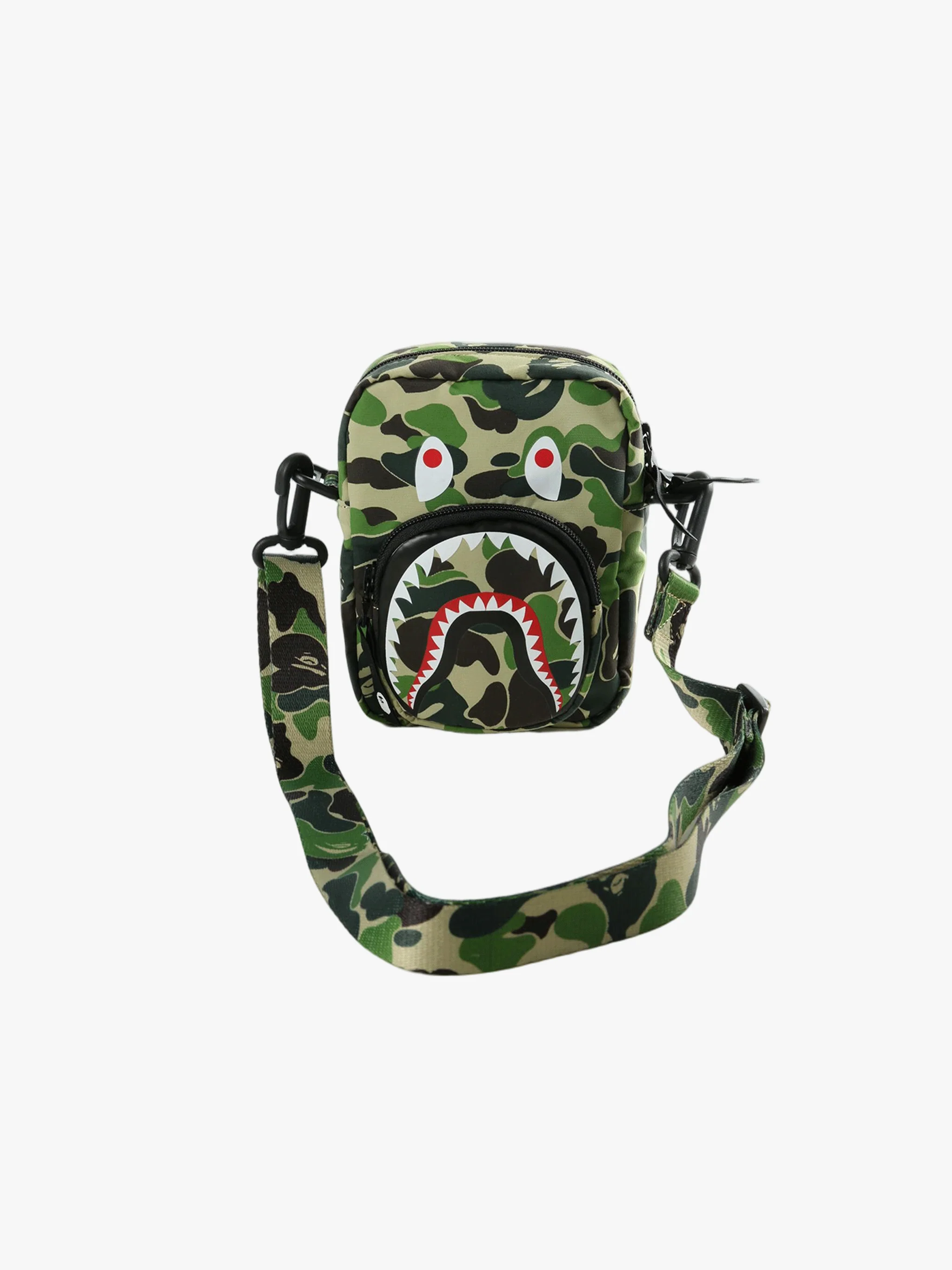 A BATHING APE - Men ABC Camo Shark Mini Bag