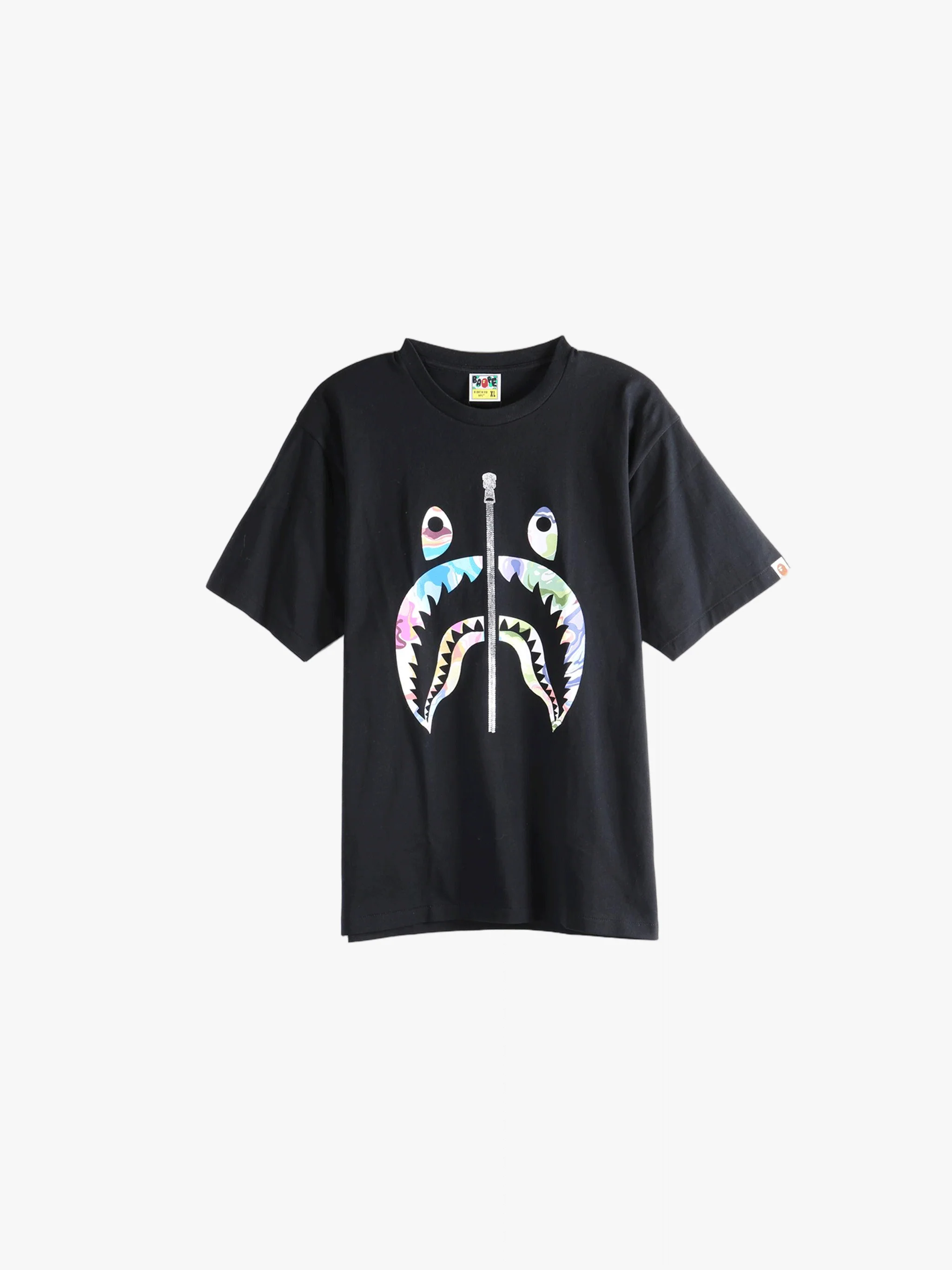 A BATHING APE - Men Art Camo Shark Tee