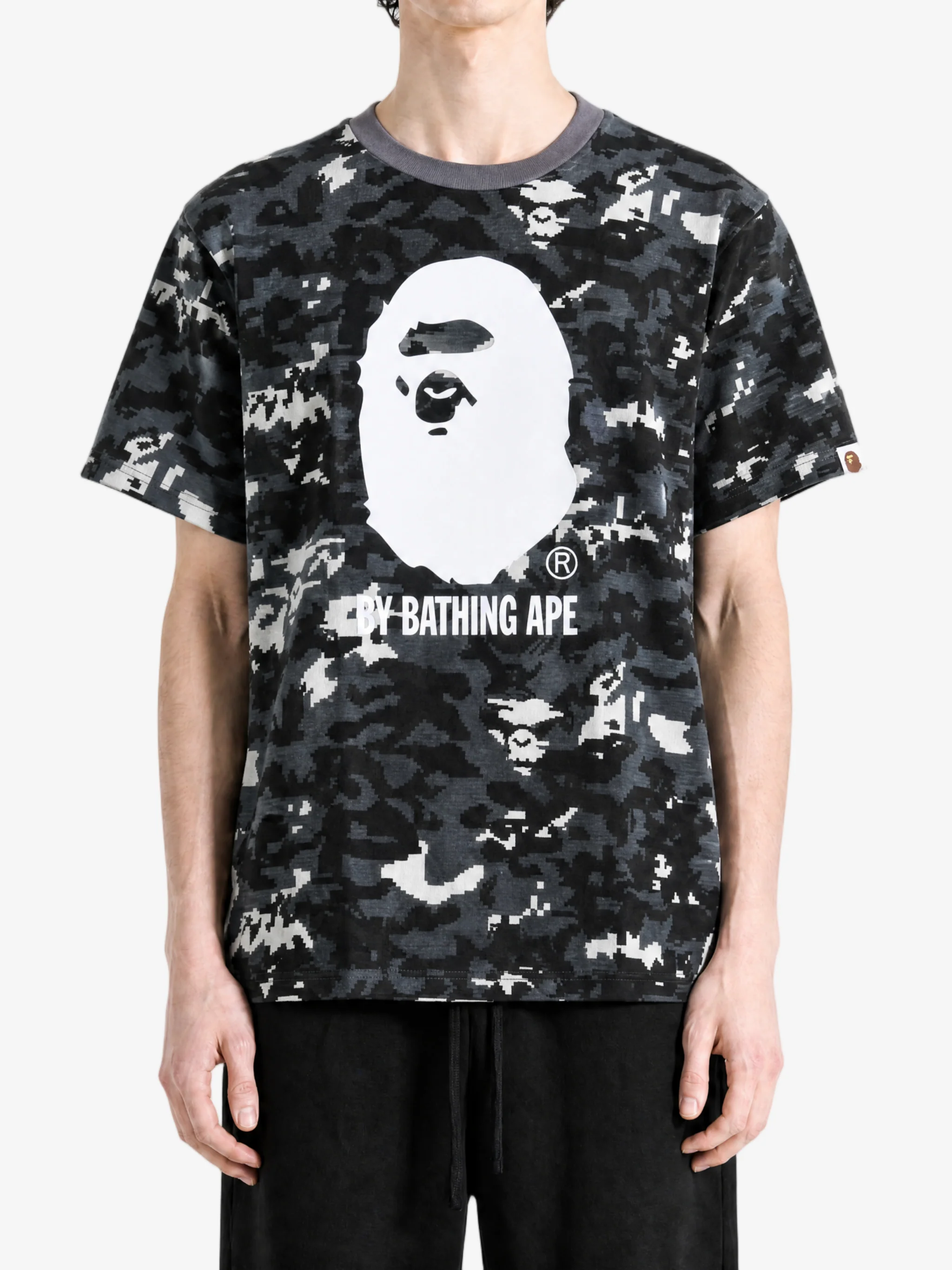 A BATHING APE - Men Multi Pixel Camo By Bathing Ape Tee
