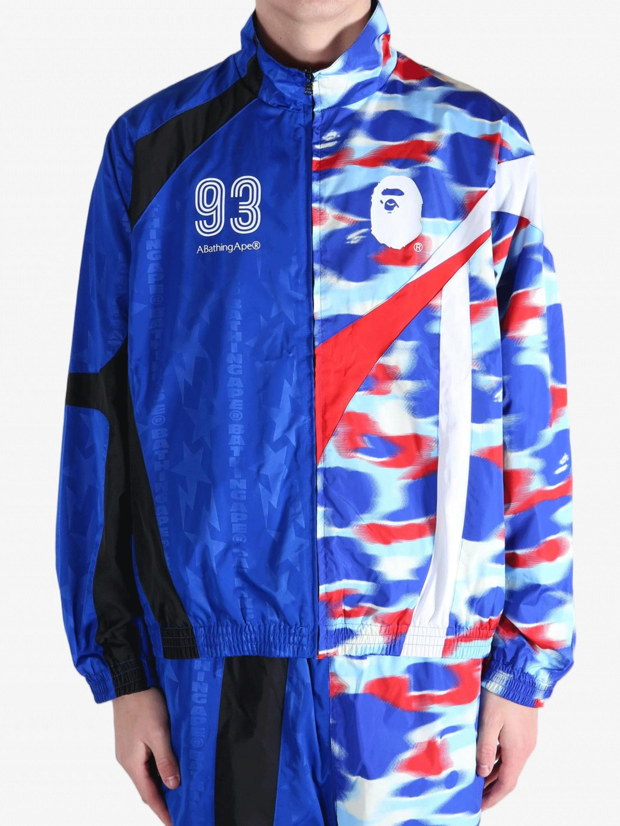 A BATHING APE - Men Split Stand Collar Track Jacket