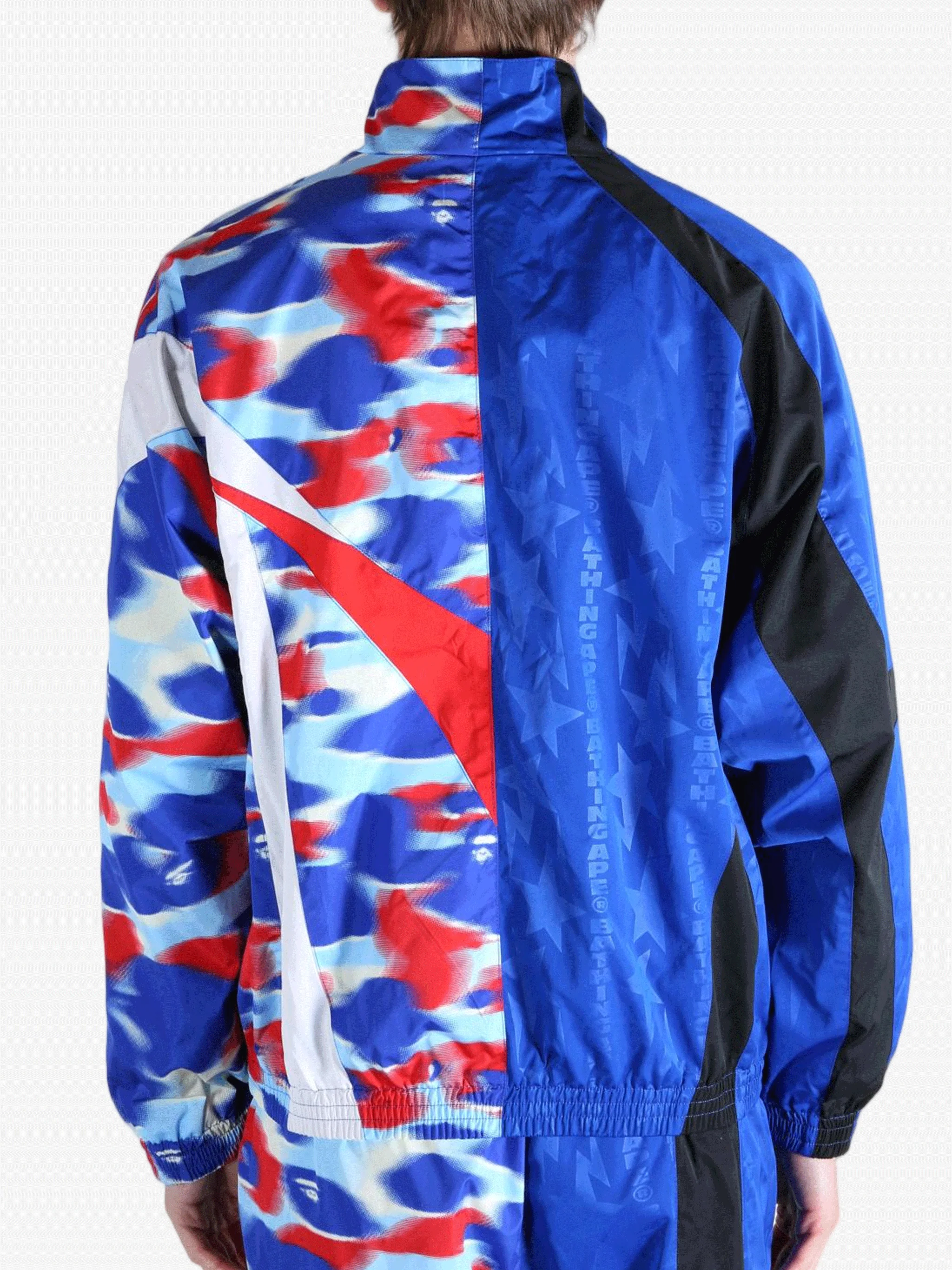 A BATHING APE - Men Split Stand Collar Track Jacket - Image 3