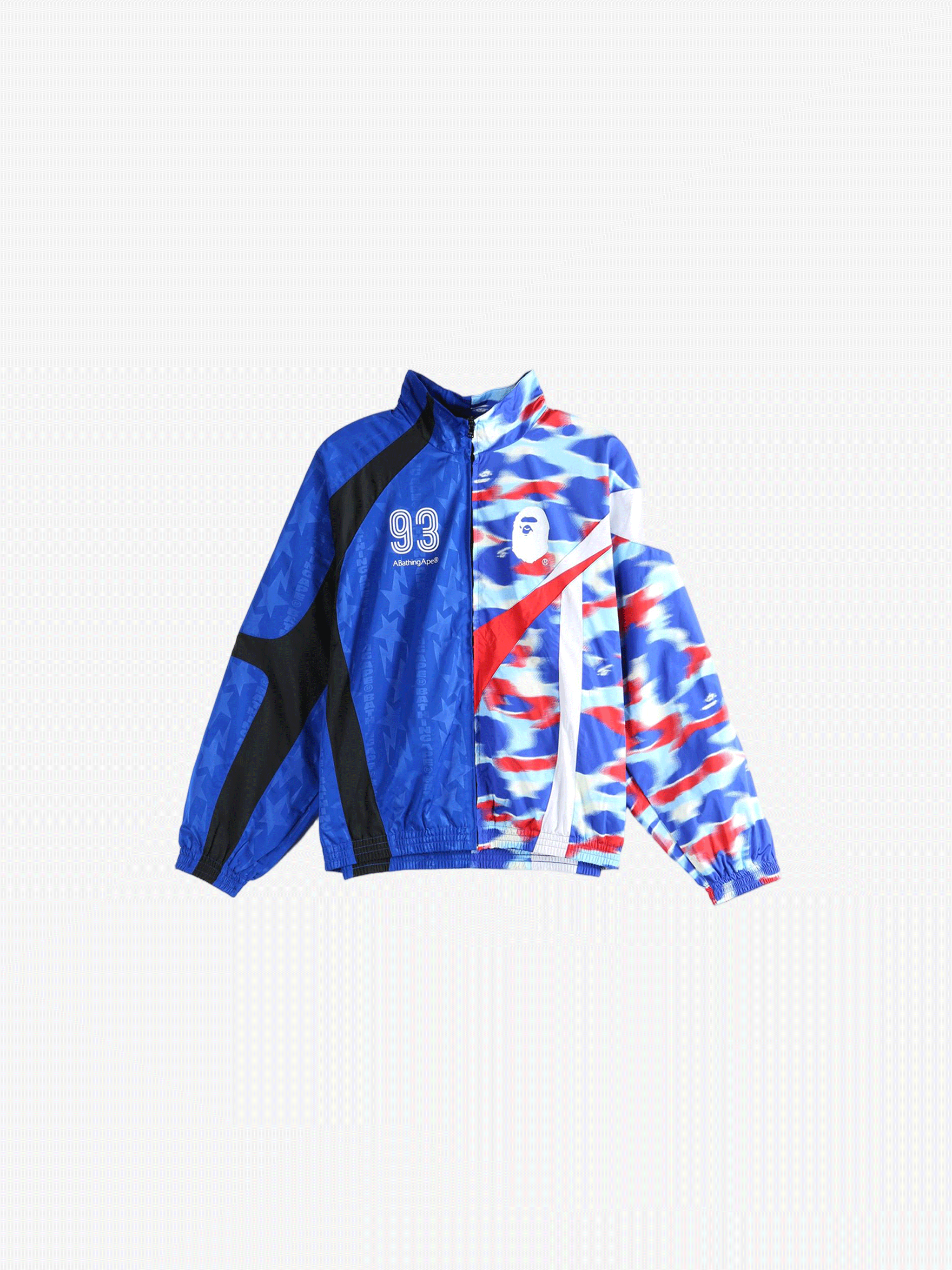 A BATHING APE - Men Split Stand Collar Track Jacket - Image 5