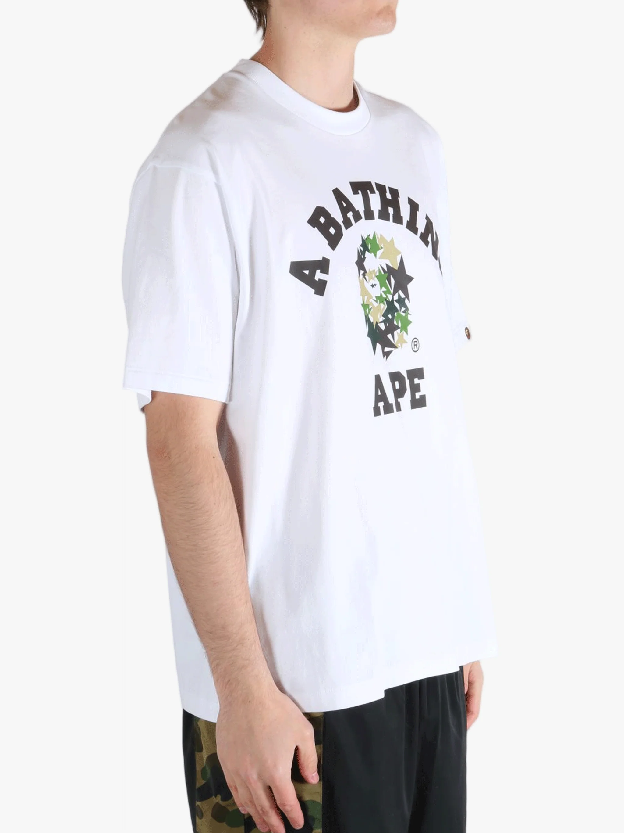 A BATHING APE - Men Sta College Relaxed Fit Tee - Image 2