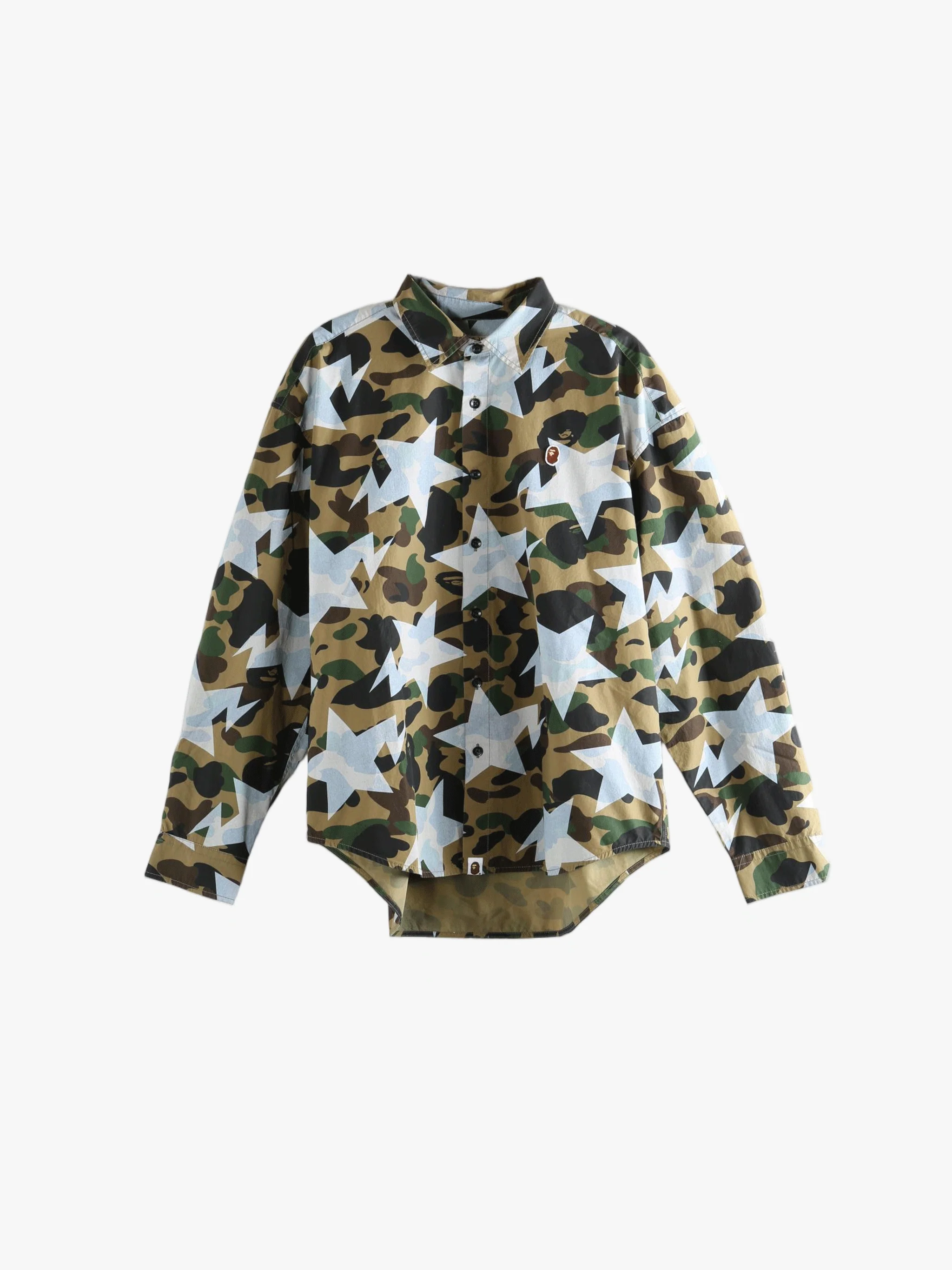 A BATHING APE - Men Sta Over Print 1St Camo Poplin Ls Shirt - Image 5