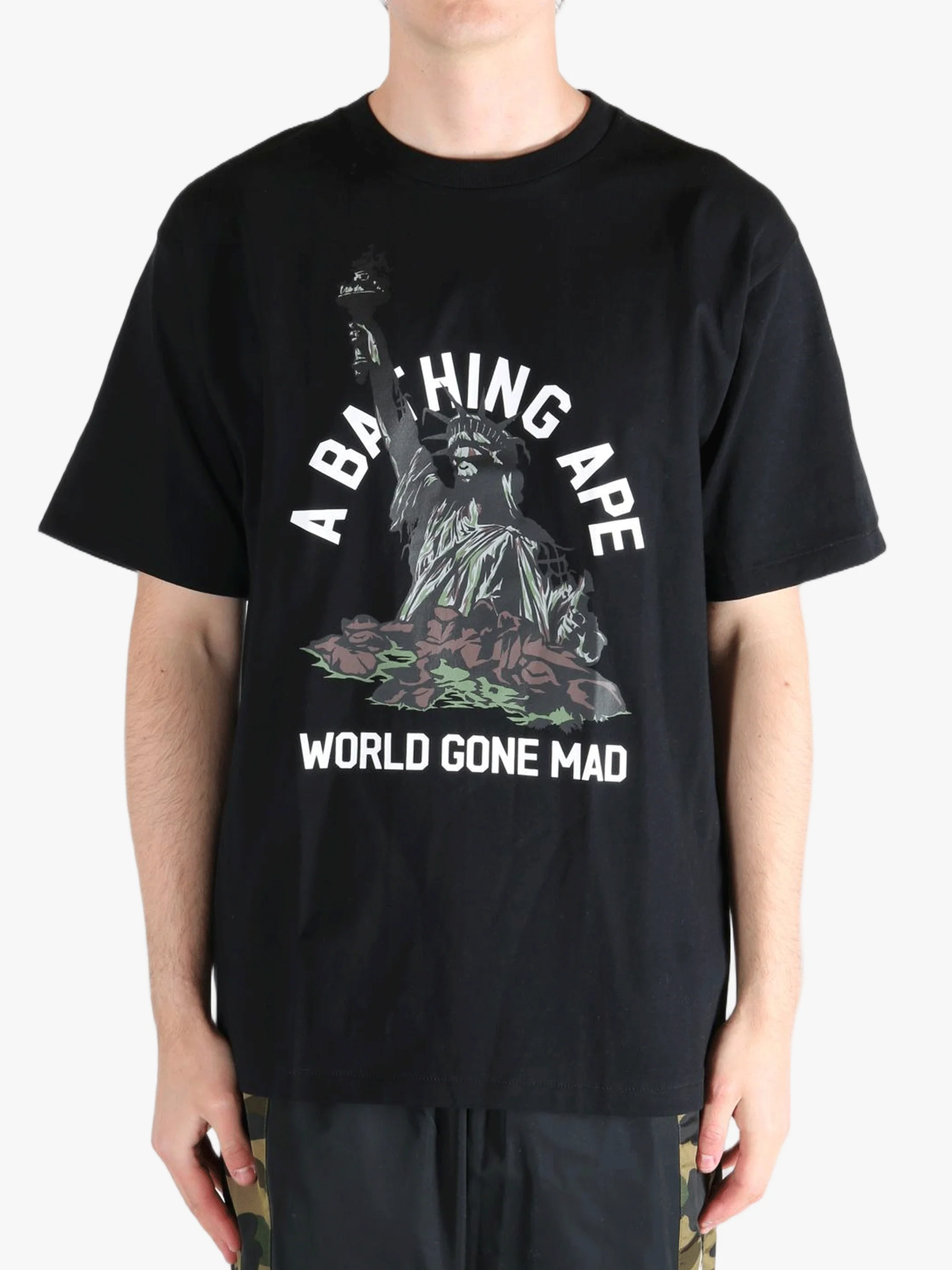 A BATHING APE - Men Statue Of Liberty Tee
