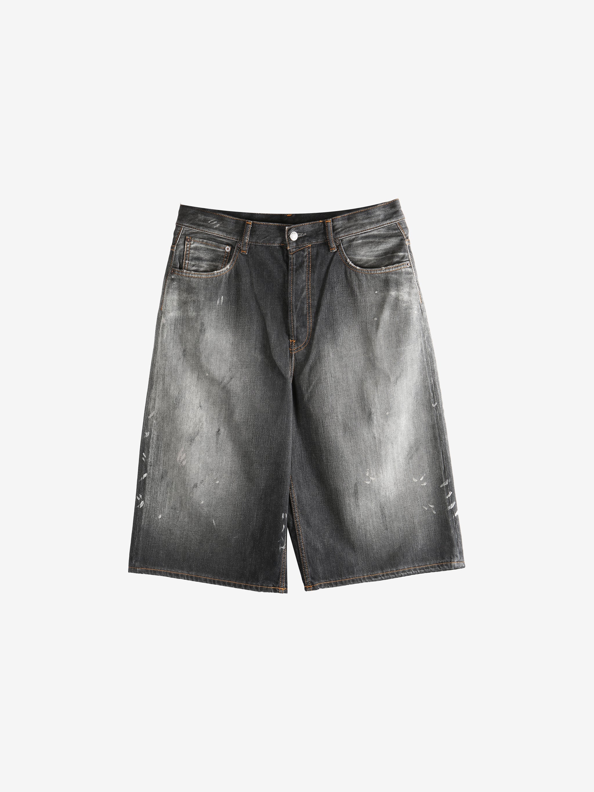 ACNE STUDIOS - Men Black Loose Fit Denim Shorts - Image 4