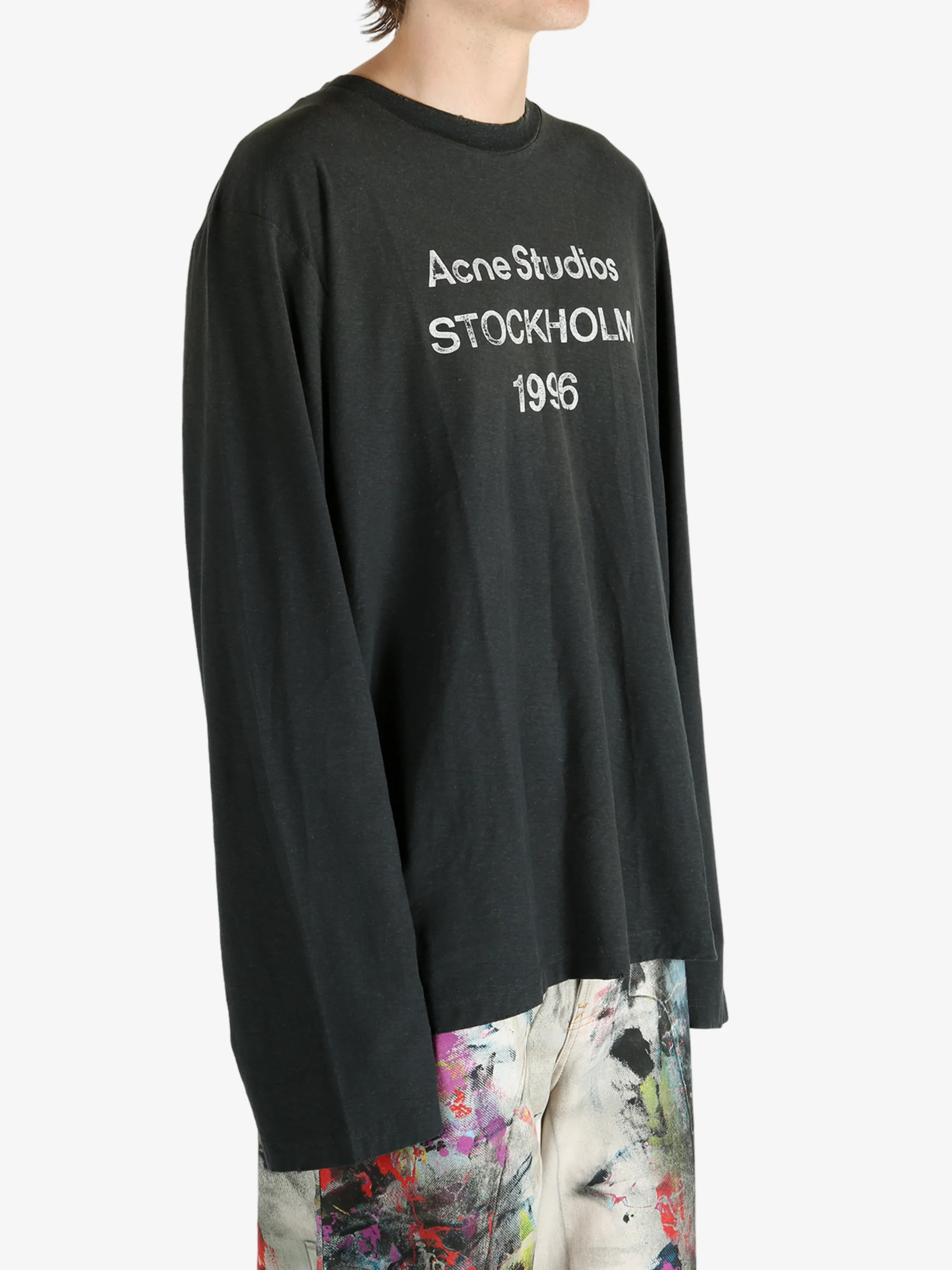 ACNE STUDIOS - Unisex Crew Neck Long Sleeve T-Shirts - Image 2