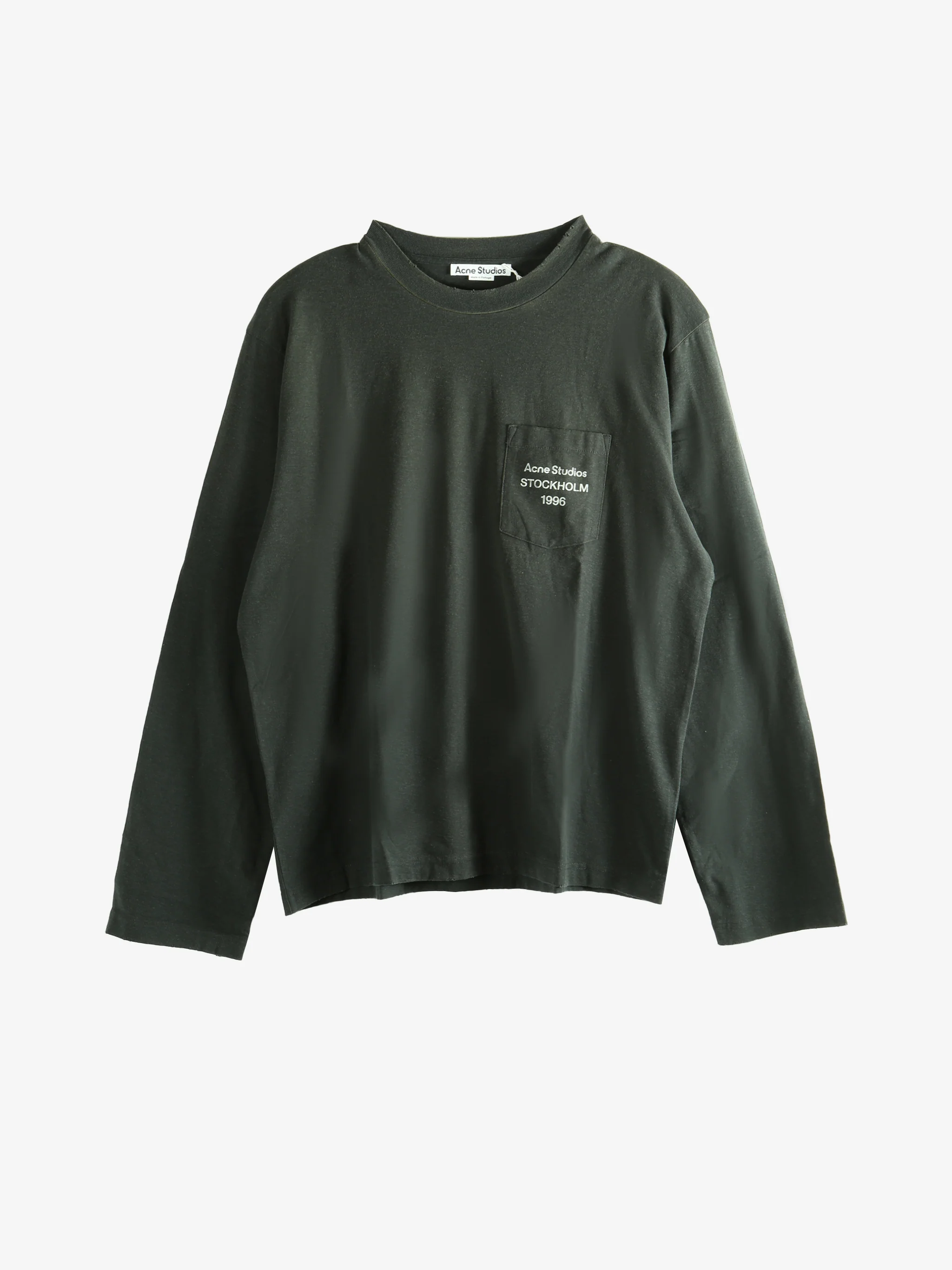 ACNE STUDIOS - Men Long Sleeved Crew Neck Loose Fit T-Shirt - Image 5