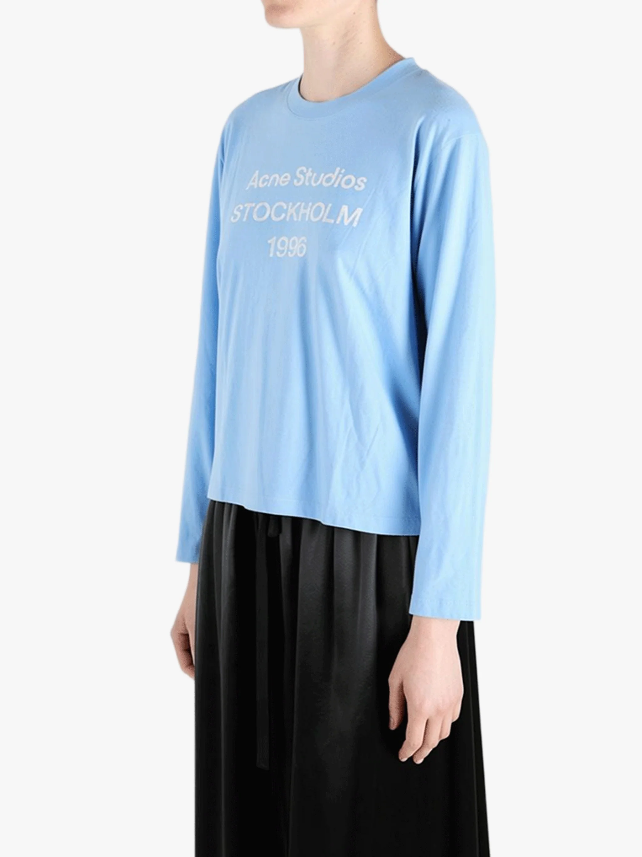ACNE STUDIOS - Men Long Sleeved Crew Neck T-shirt - Image 3