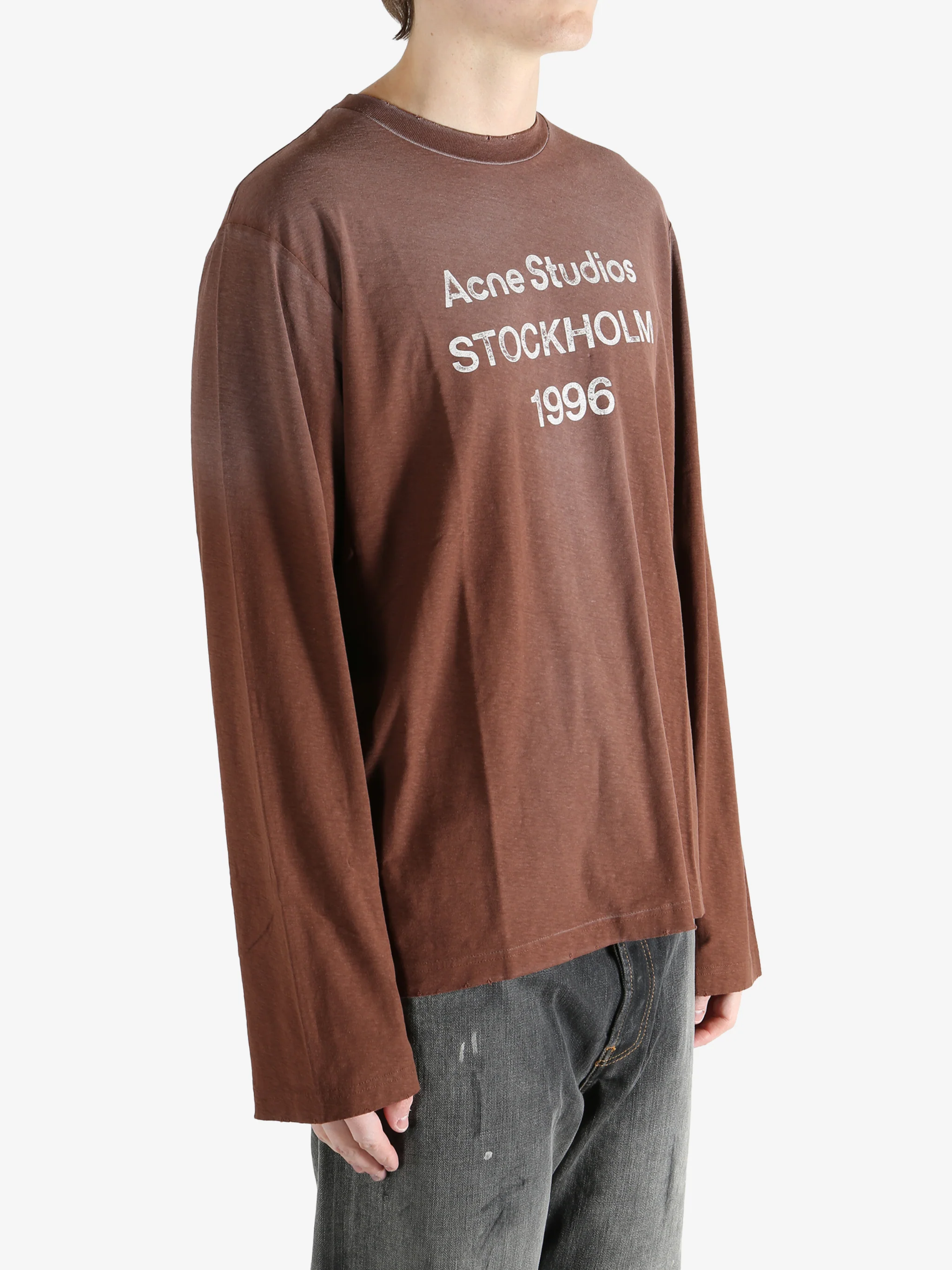 ACNE STUDIOS - Men Long Sleeved Crew Neck T-shirt - Image 2