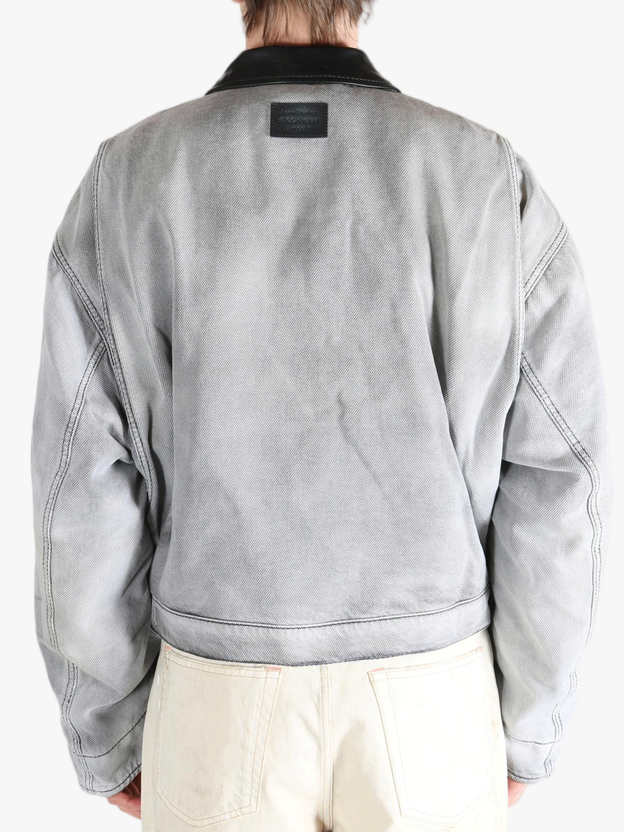 ACNE STUDIOS - Men Loose Fit Zip-Up Short Outerwear Jacket - Image 4