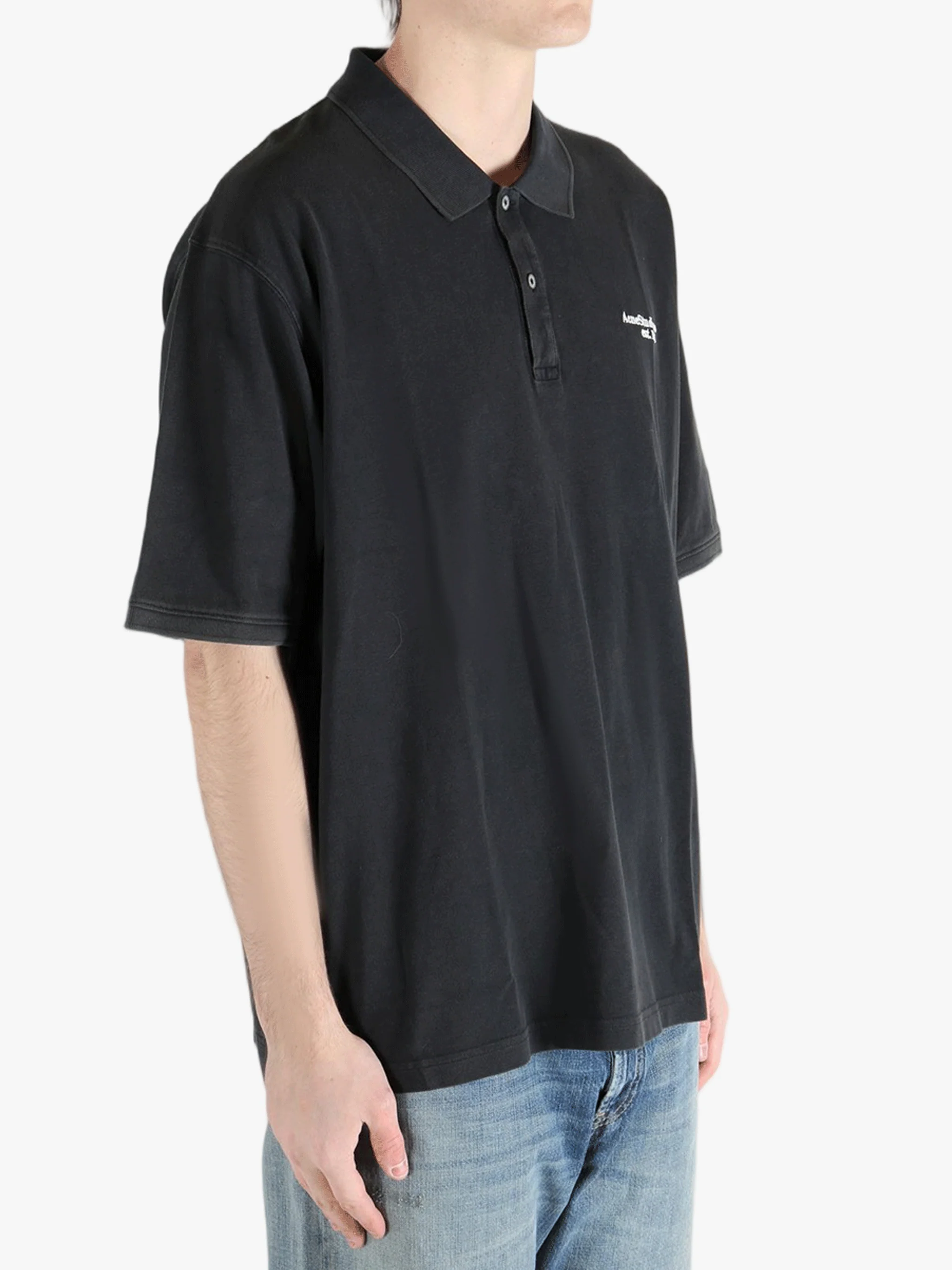 ACNE STUDIOS - Men Short Sleeves Polo T-shirt - Image 2