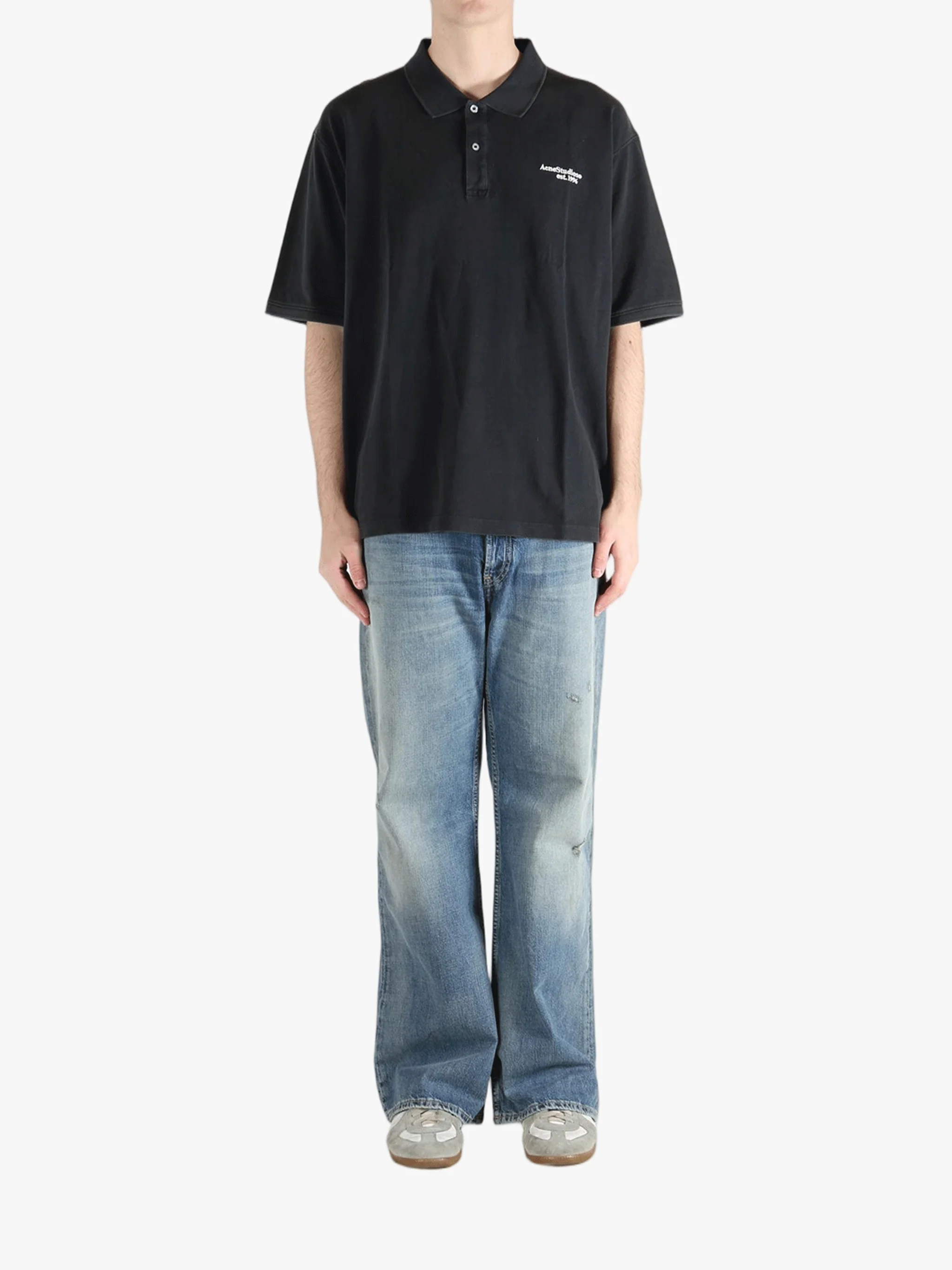 ACNE STUDIOS - Men Short Sleeves Polo T-shirt - Image 4