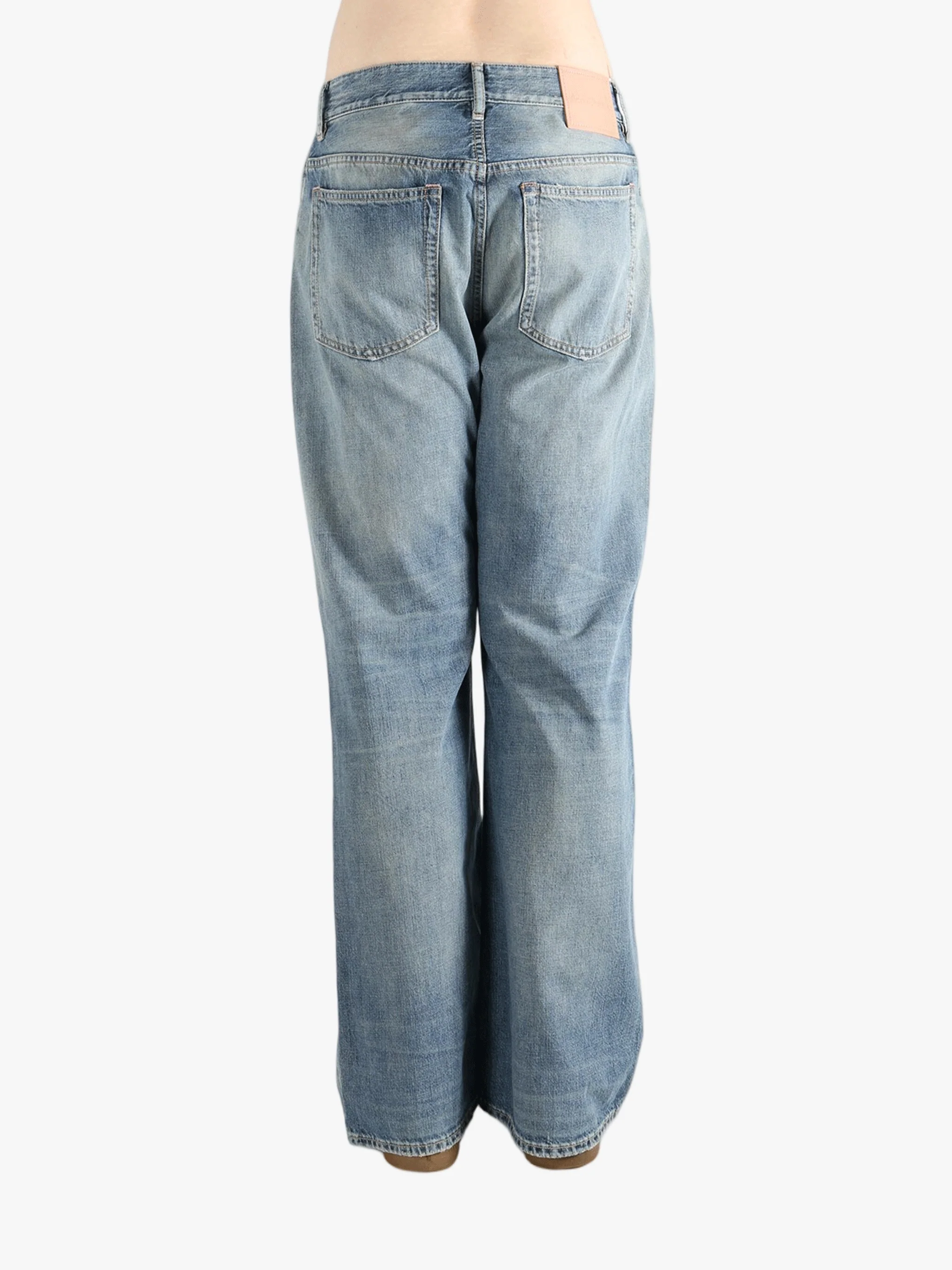 ACNE STUDIOS - Men Wide Leg Cut High Waisted Jeans - Image 3