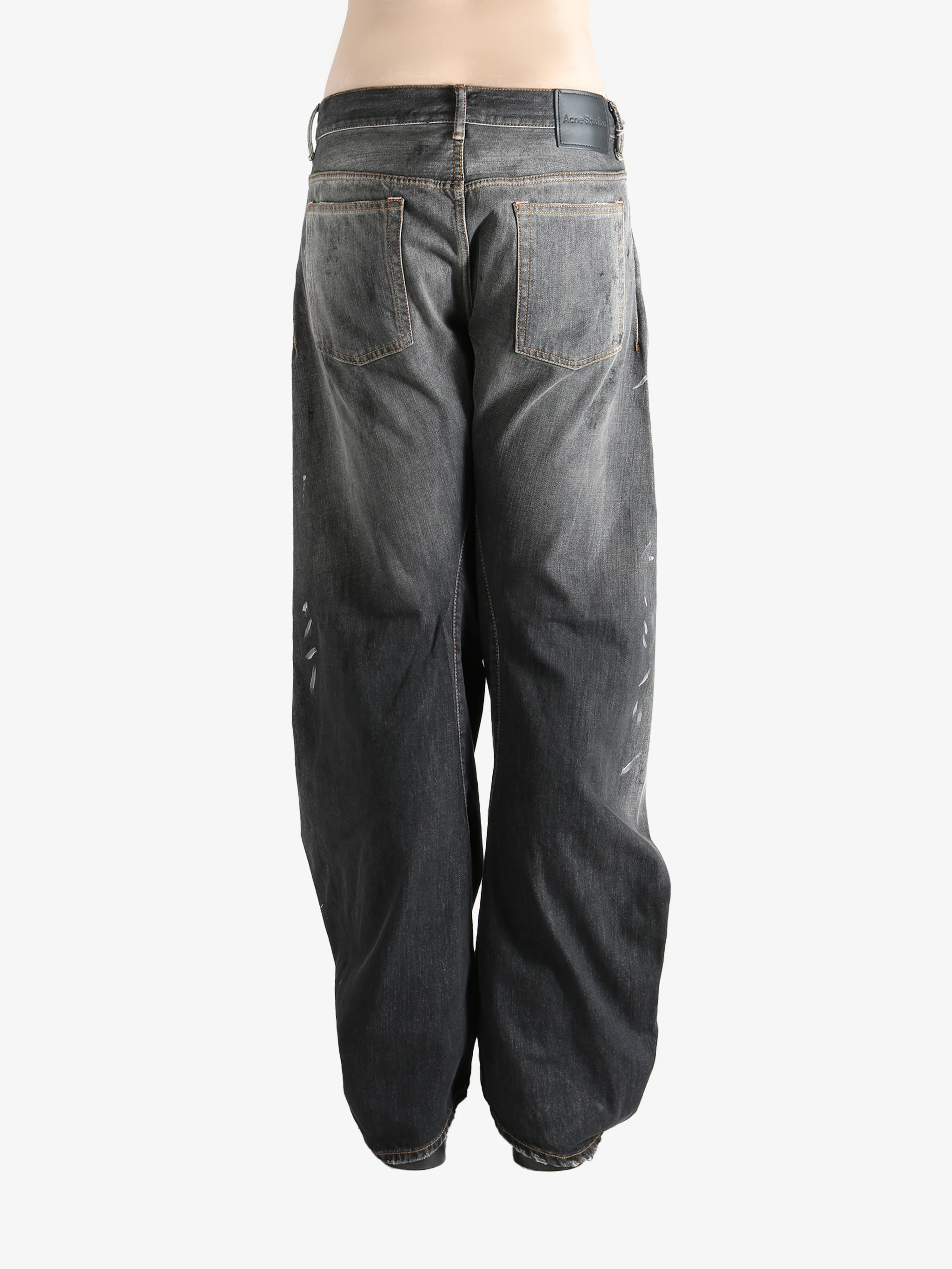 ACNE STUDIOS - Men Wide Leg Cut High Waisted Style Jeans - Image 3