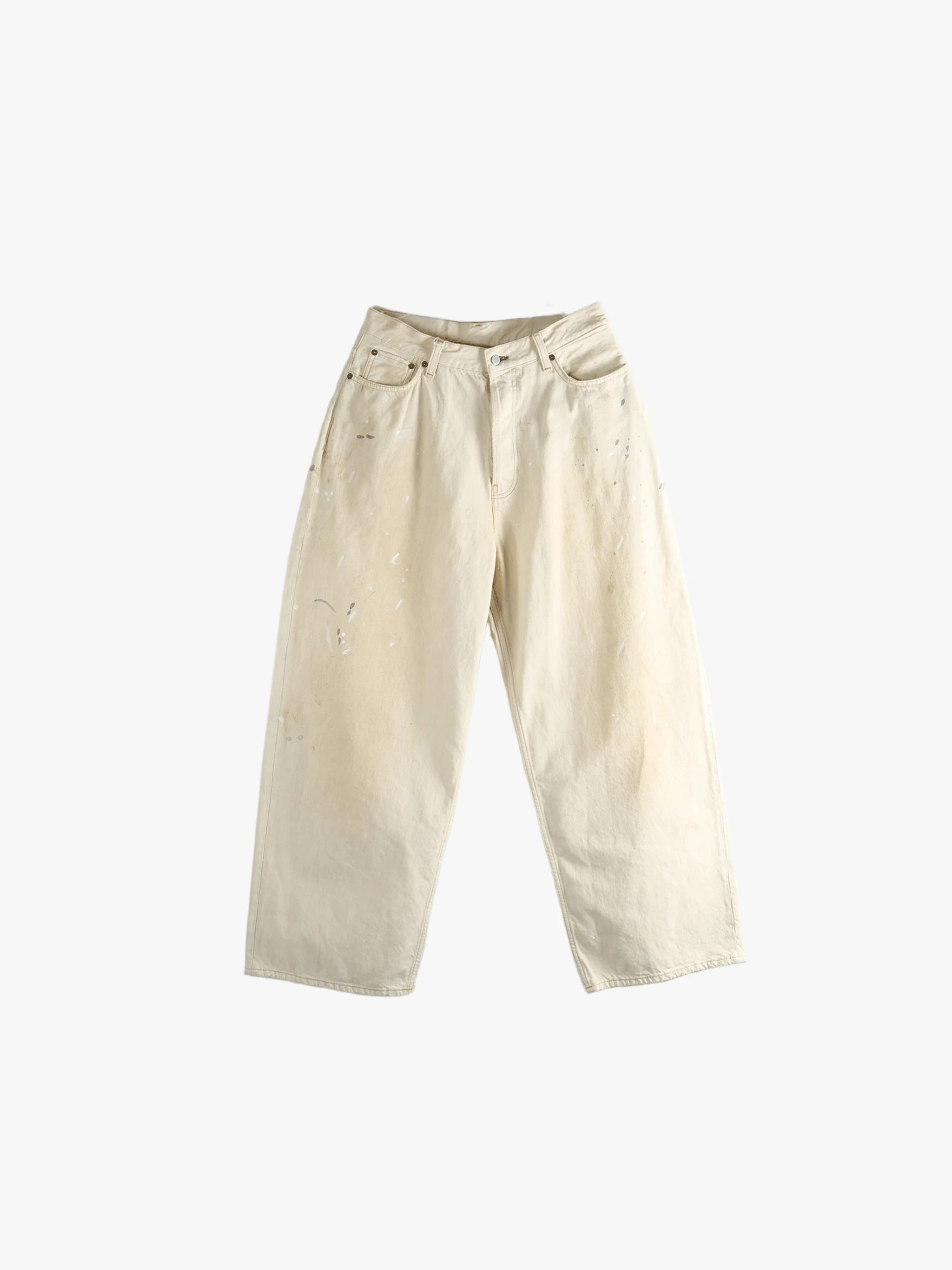 ACNE STUDIOS - Men Wide Leg High Waisted 5-Pocket Denim Jeans - Image 4