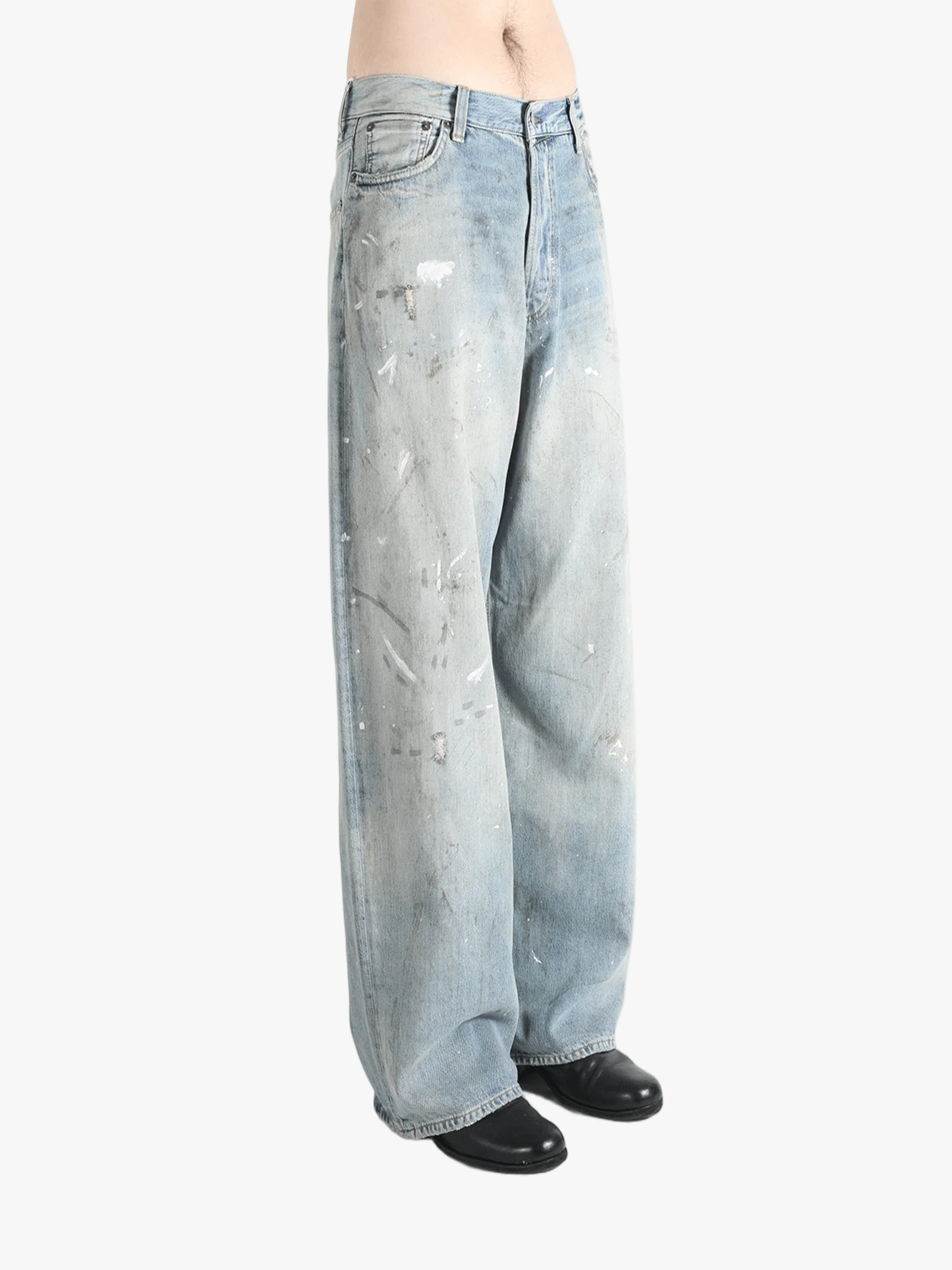 ACNE STUDIOS - Men Wide Leg High Waisted Jeans - Image 2