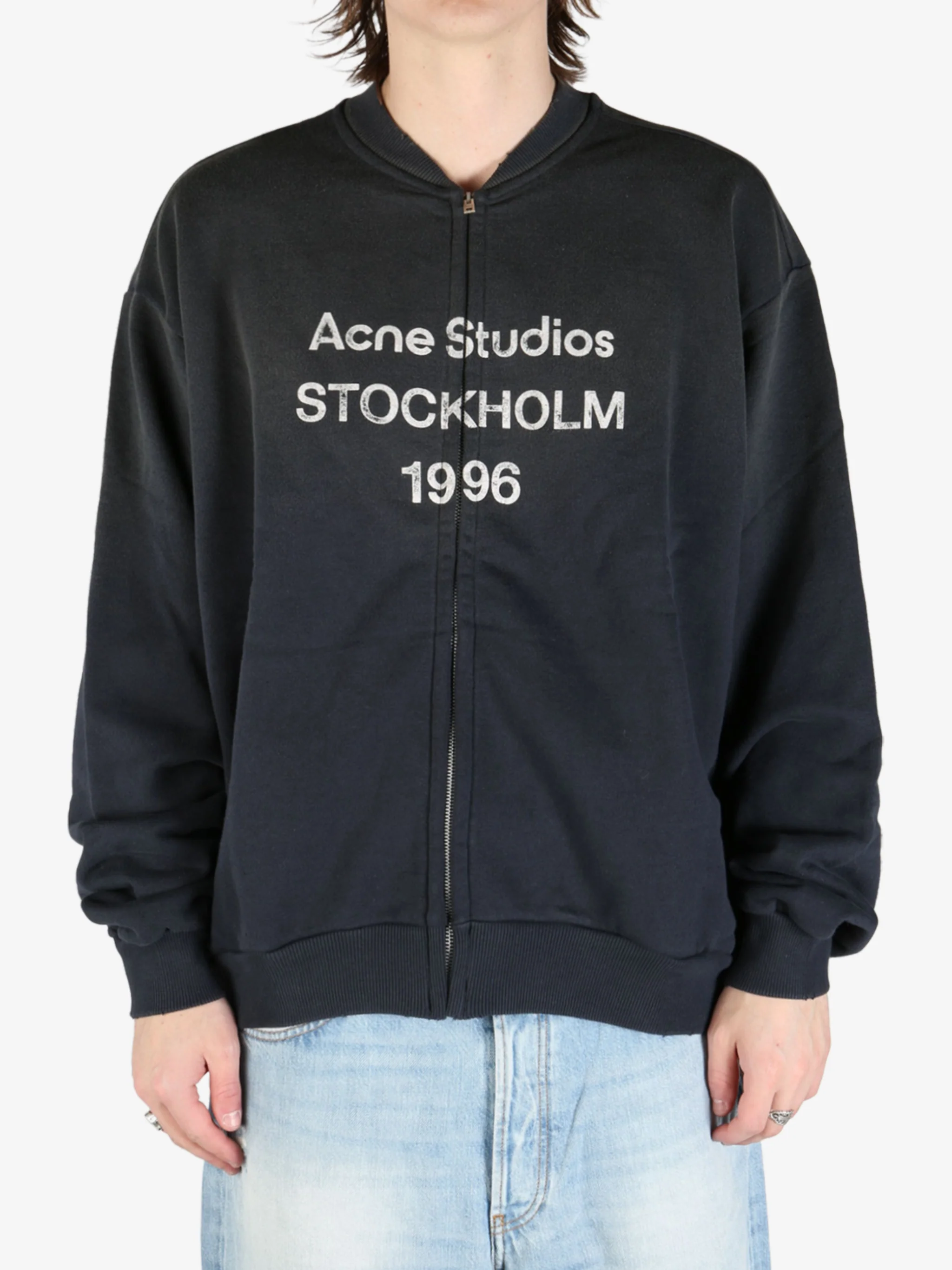 ACNE STUDIOS - Women Zip Logo Sweater