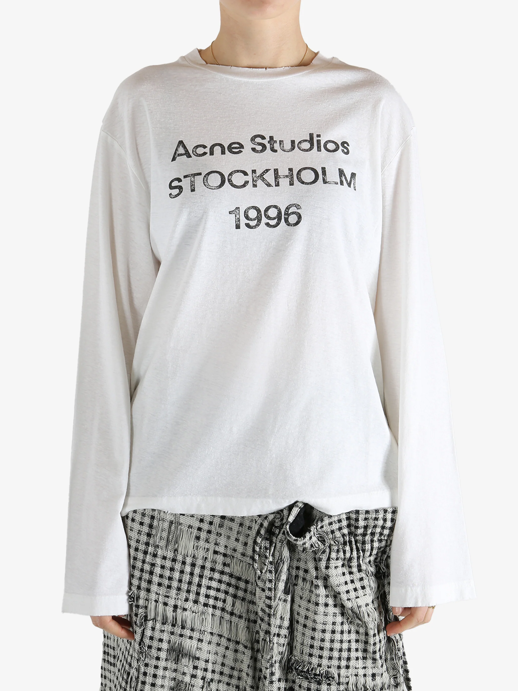 ACNE STUDIOS - Women Crew Neck Long Sleeve T-Shirt