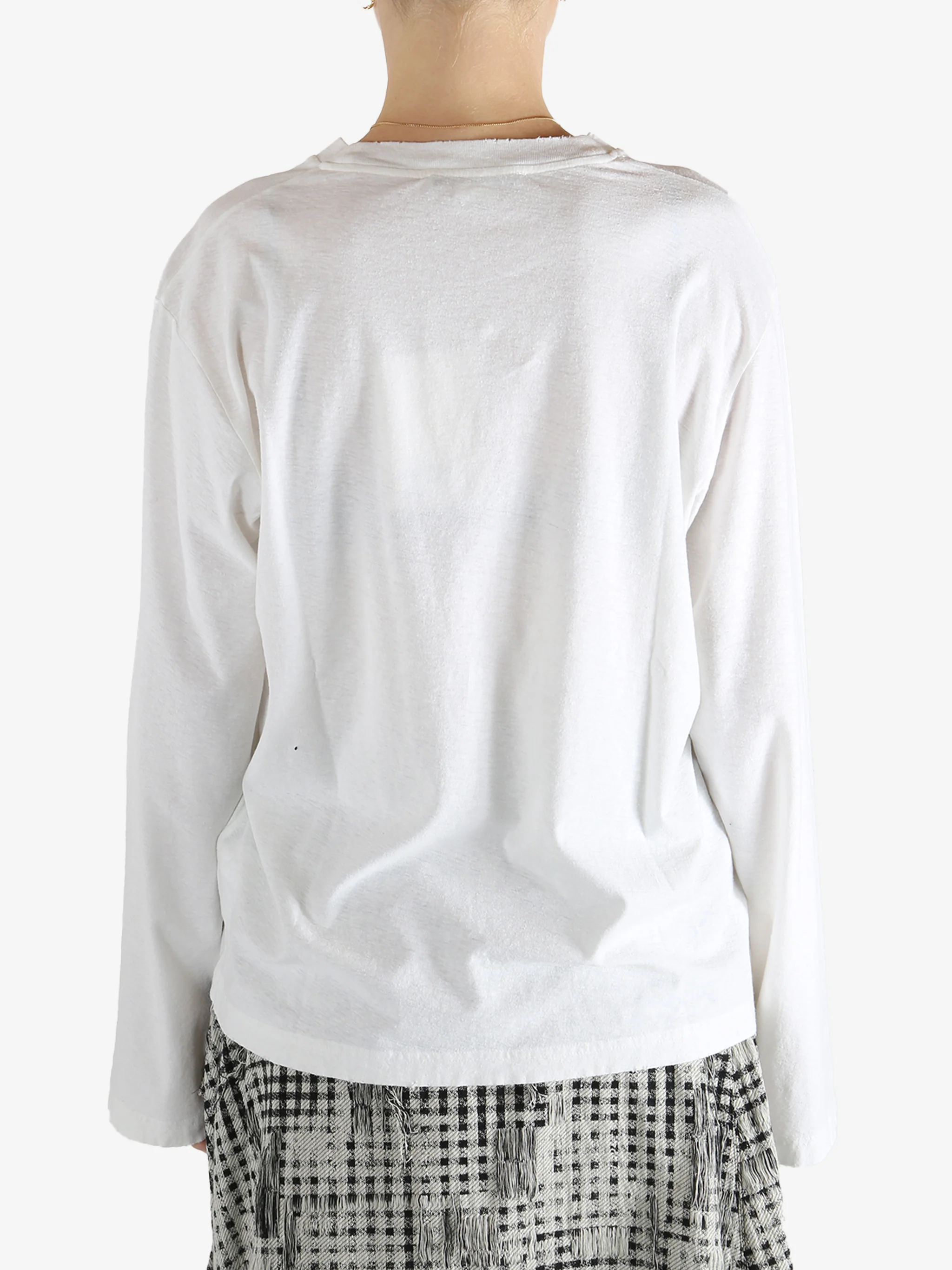ACNE STUDIOS - Women Crew Neck Long Sleeve T-Shirt - Image 3
