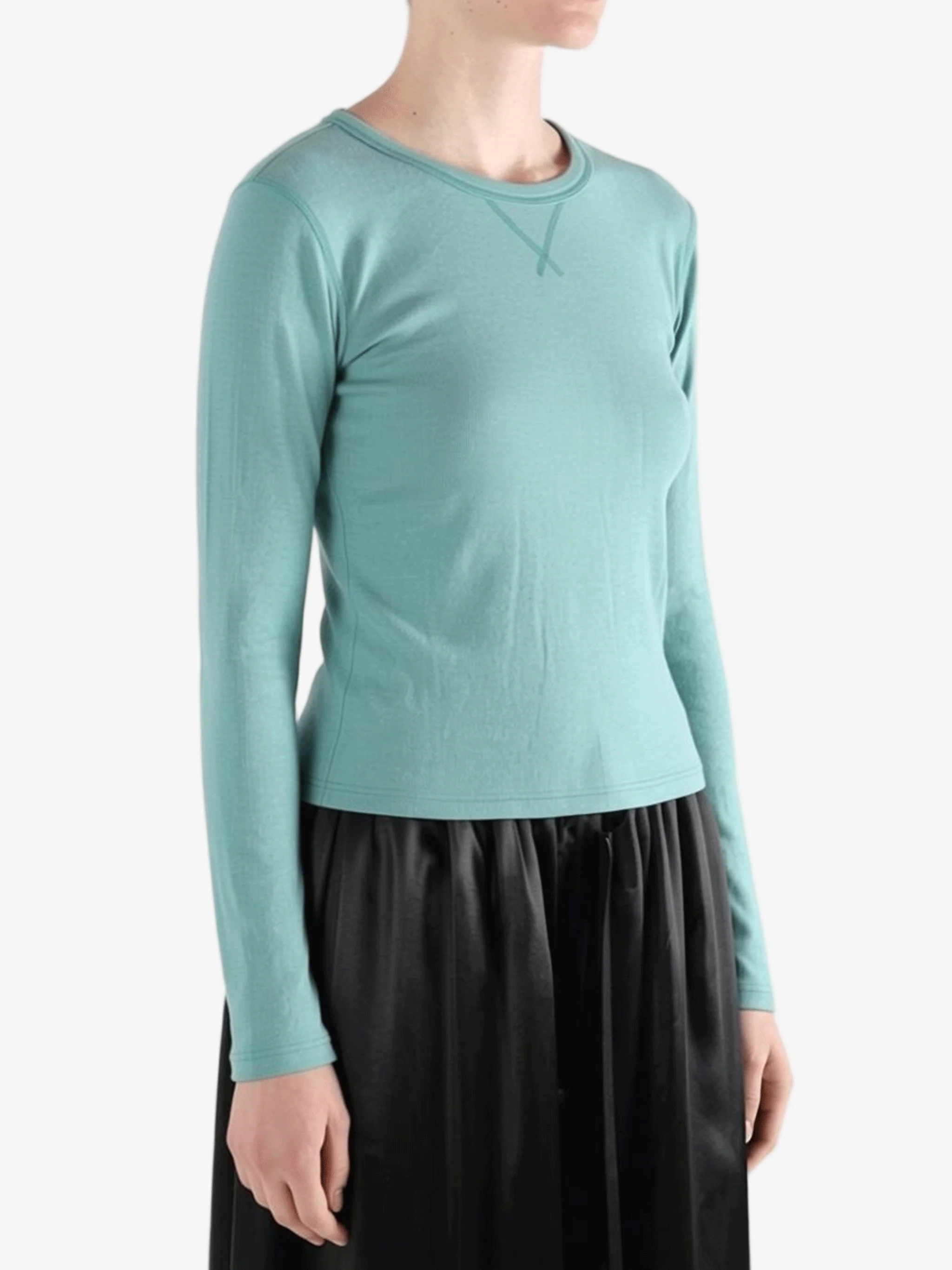 ACNE STUDIOS - Women Crew Neck Long Sleeves T-shirt - Image 2