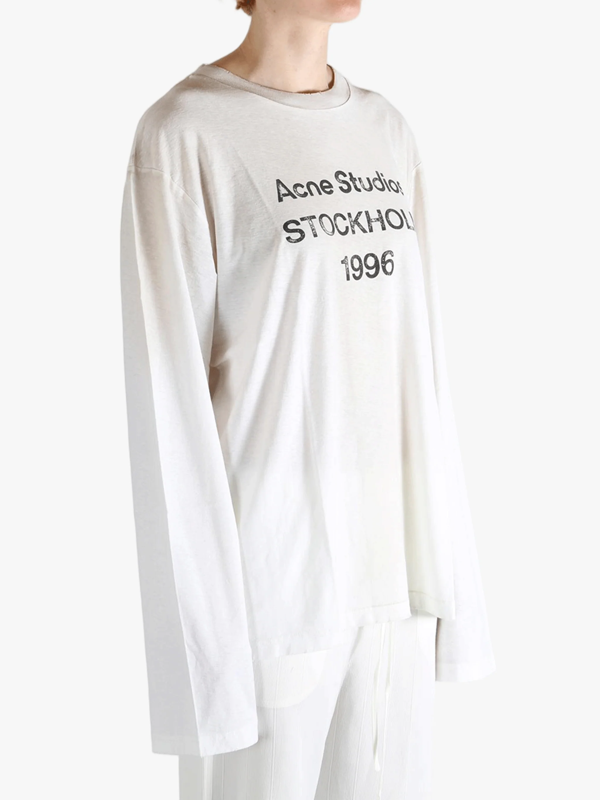 ACNE STUDIOS - Women Logo Relaxed Fit T-Shirt - Image 2