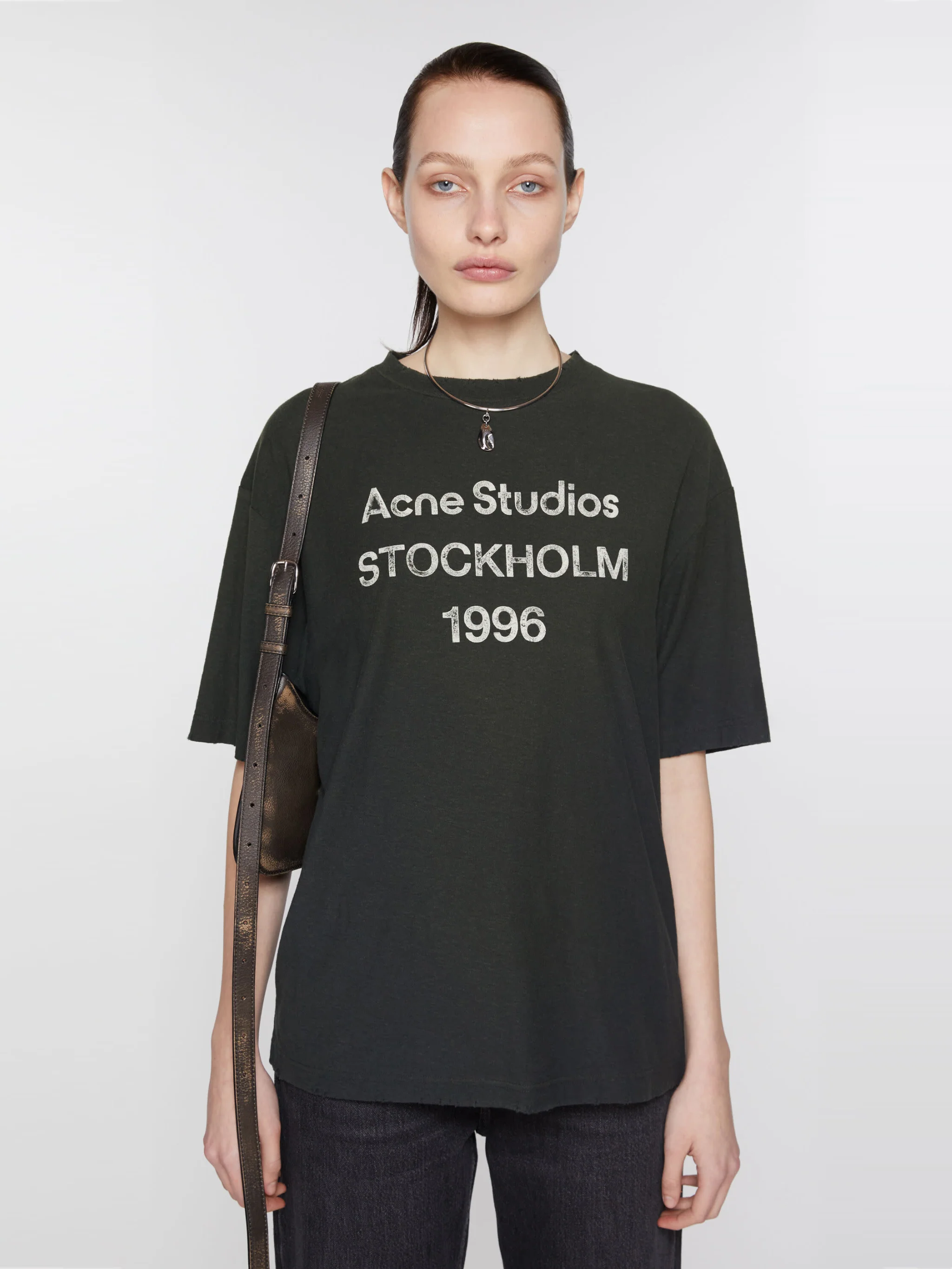 ACNE STUDIOS - Women Relaxed Fit Logo T-Shirt