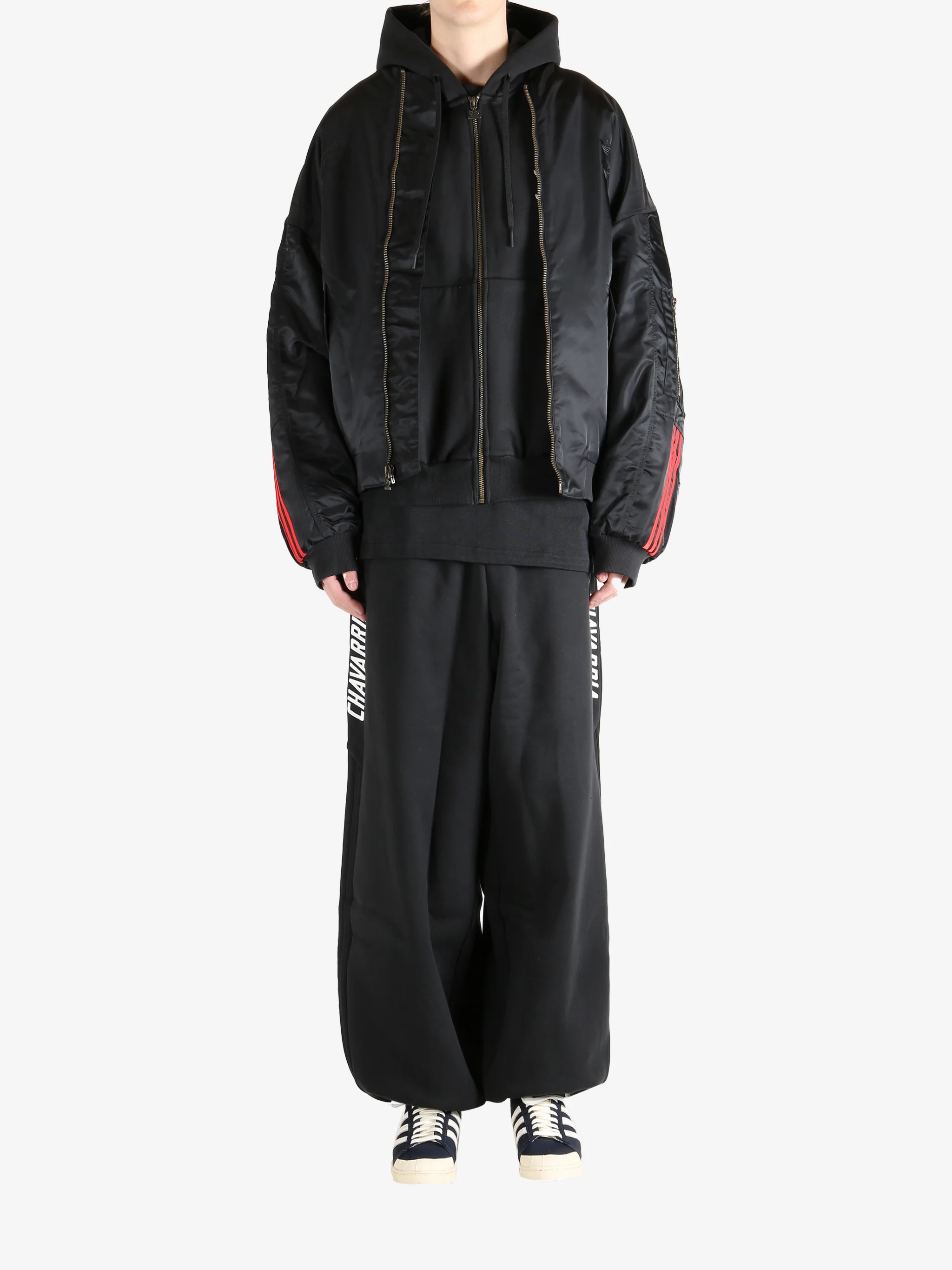 ADIDAS X WILLY CHAVARRIA - Unisex Chavarria Satin Bomber Jackets - Image 4