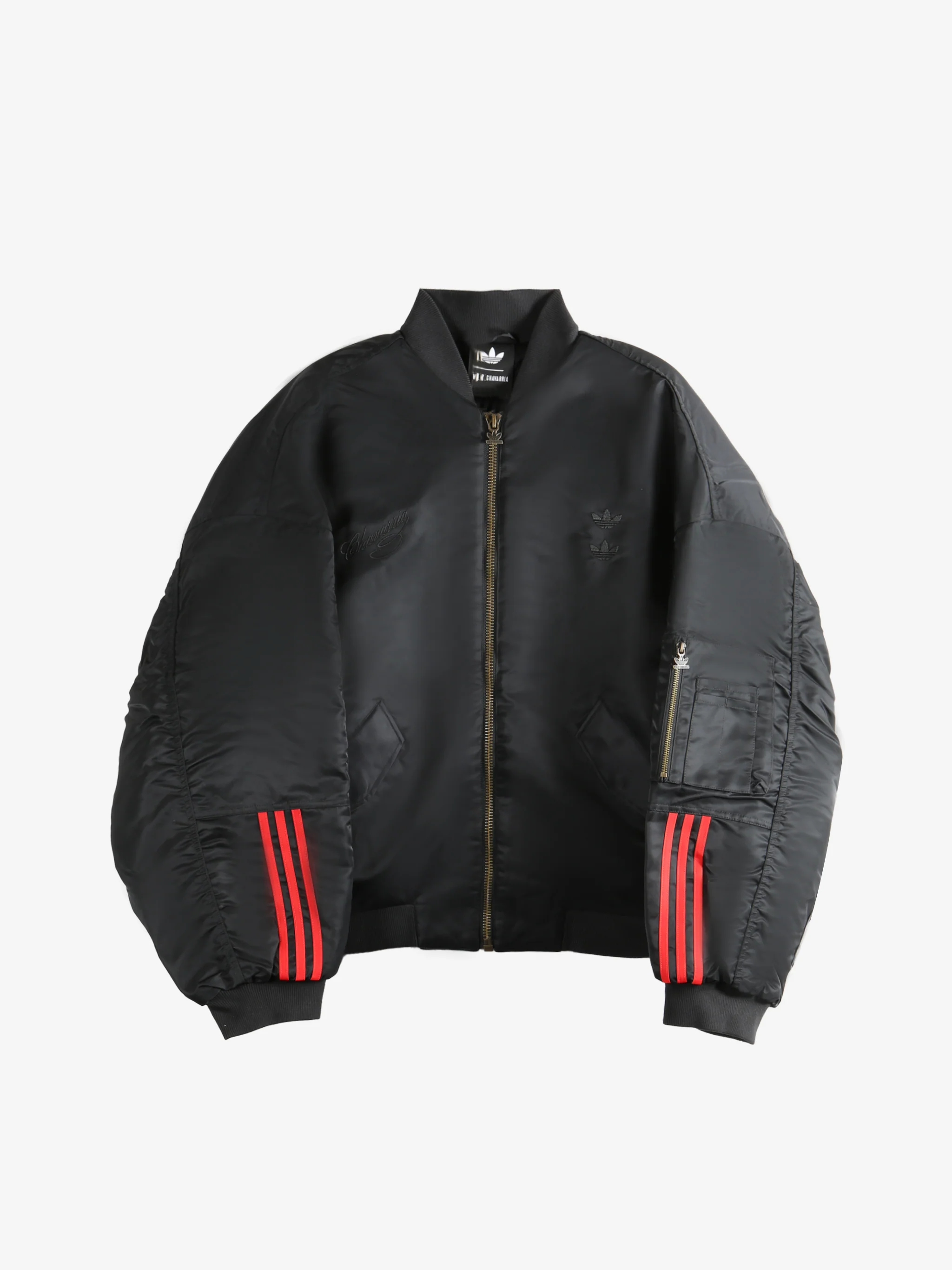 ADIDAS X WILLY CHAVARRIA - Unisex Chavarria Satin Bomber Jackets - Image 5