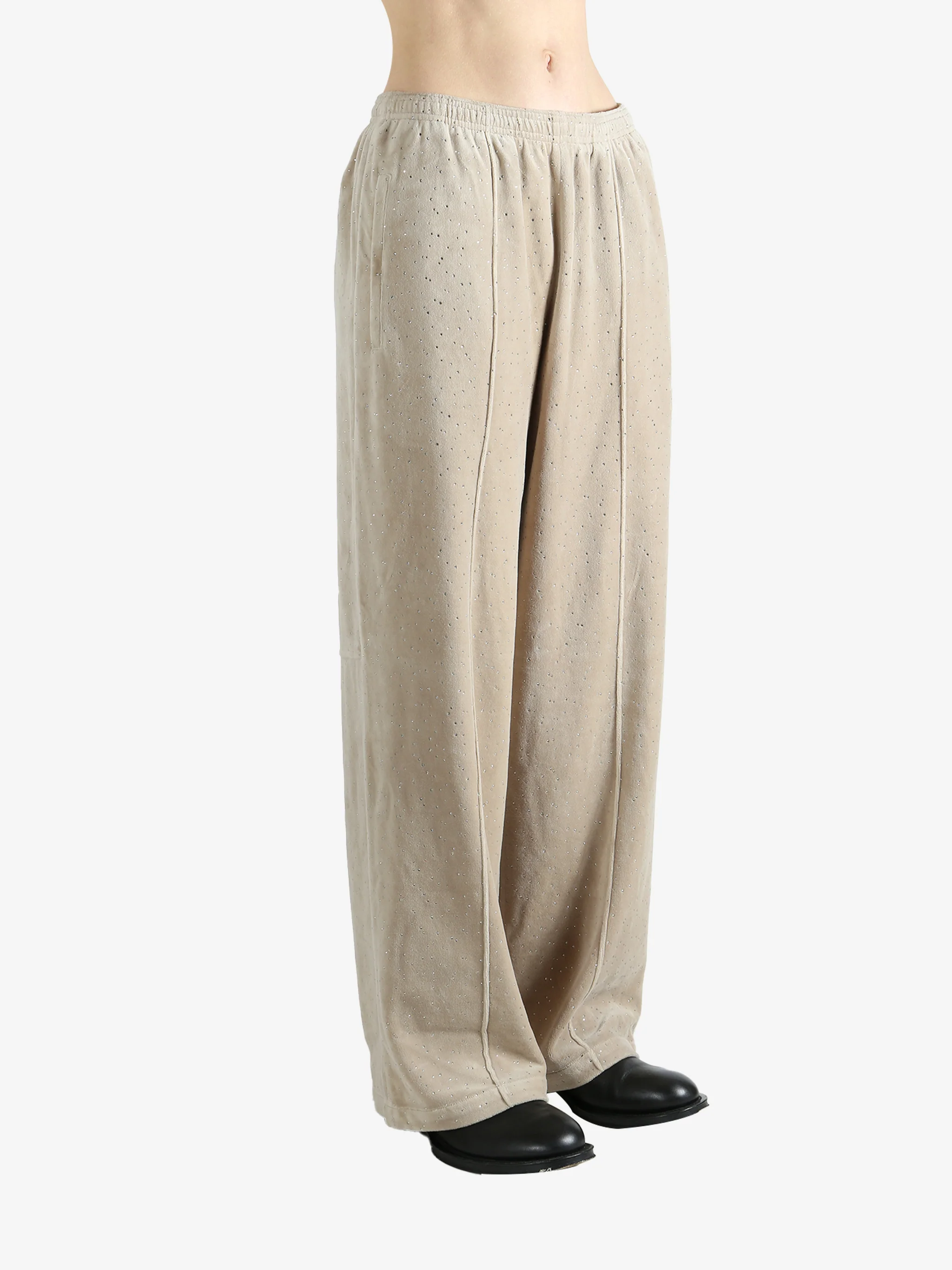 ALEXANDER WANG - Women Allover Hotfix Mid-Rise Relaxed Pant - Image 2