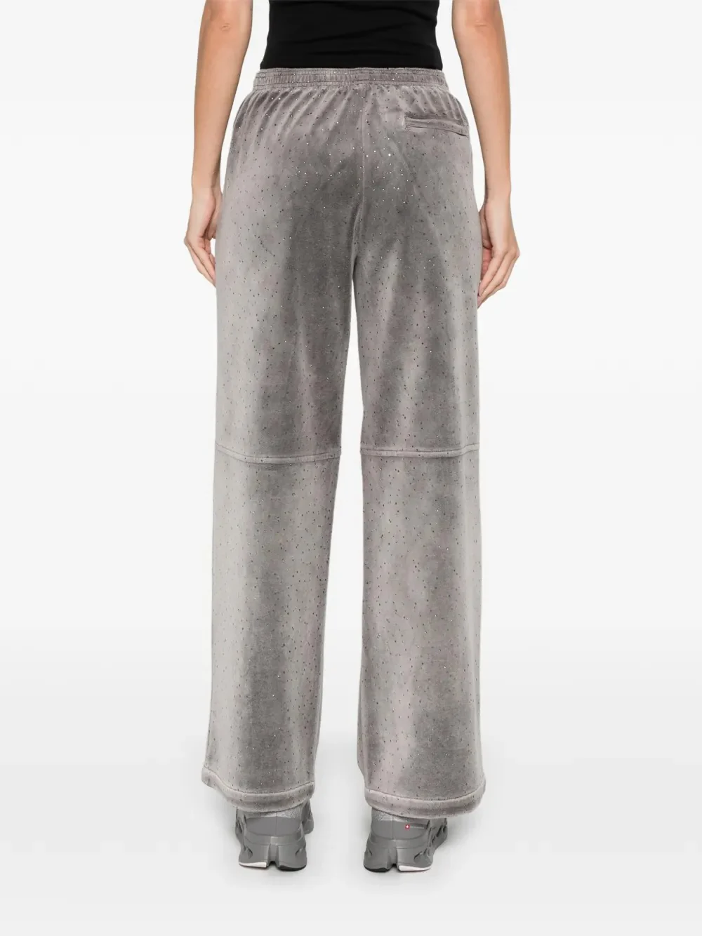 ALEXANDER WANG - Women Allover Hotfix Mid-Rise Relaxed Pant - Image 3