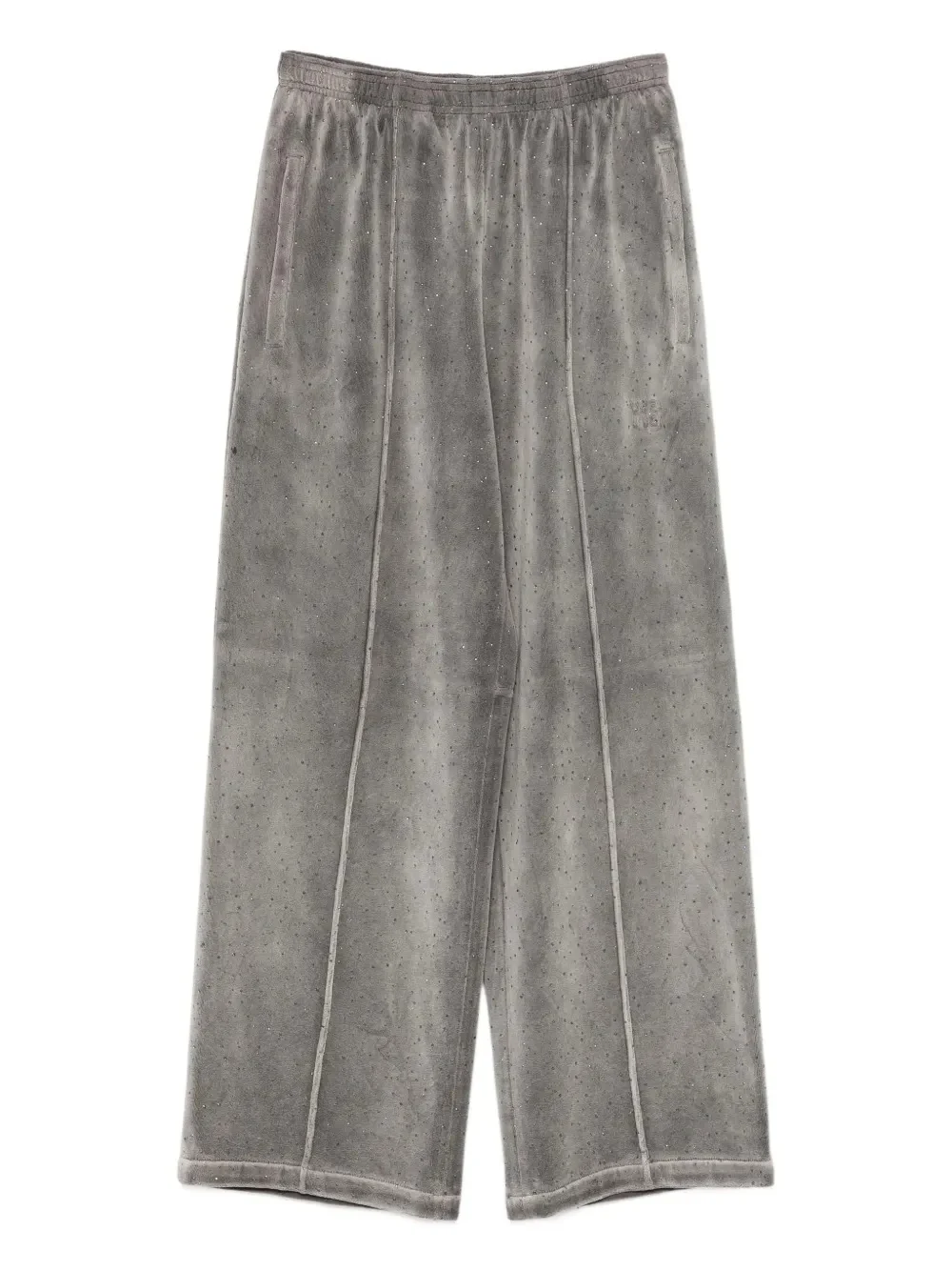 ALEXANDER WANG - Women Allover Hotfix Mid-Rise Relaxed Pant - Image 5