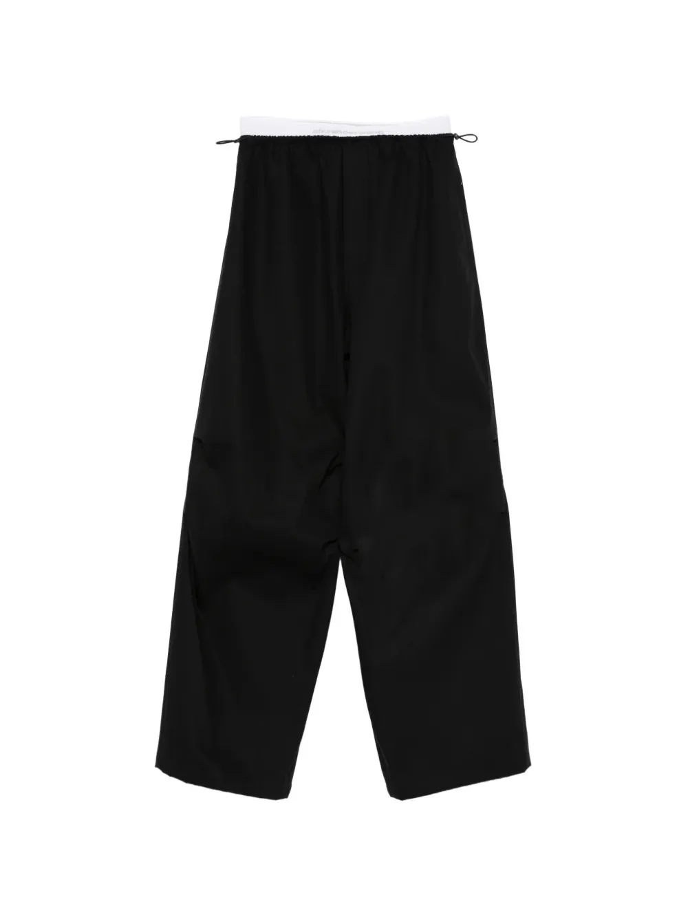 ALEXANDER WANG - Women Articulated Knee Mid-Rise Logo Elastic Pants - Image 5