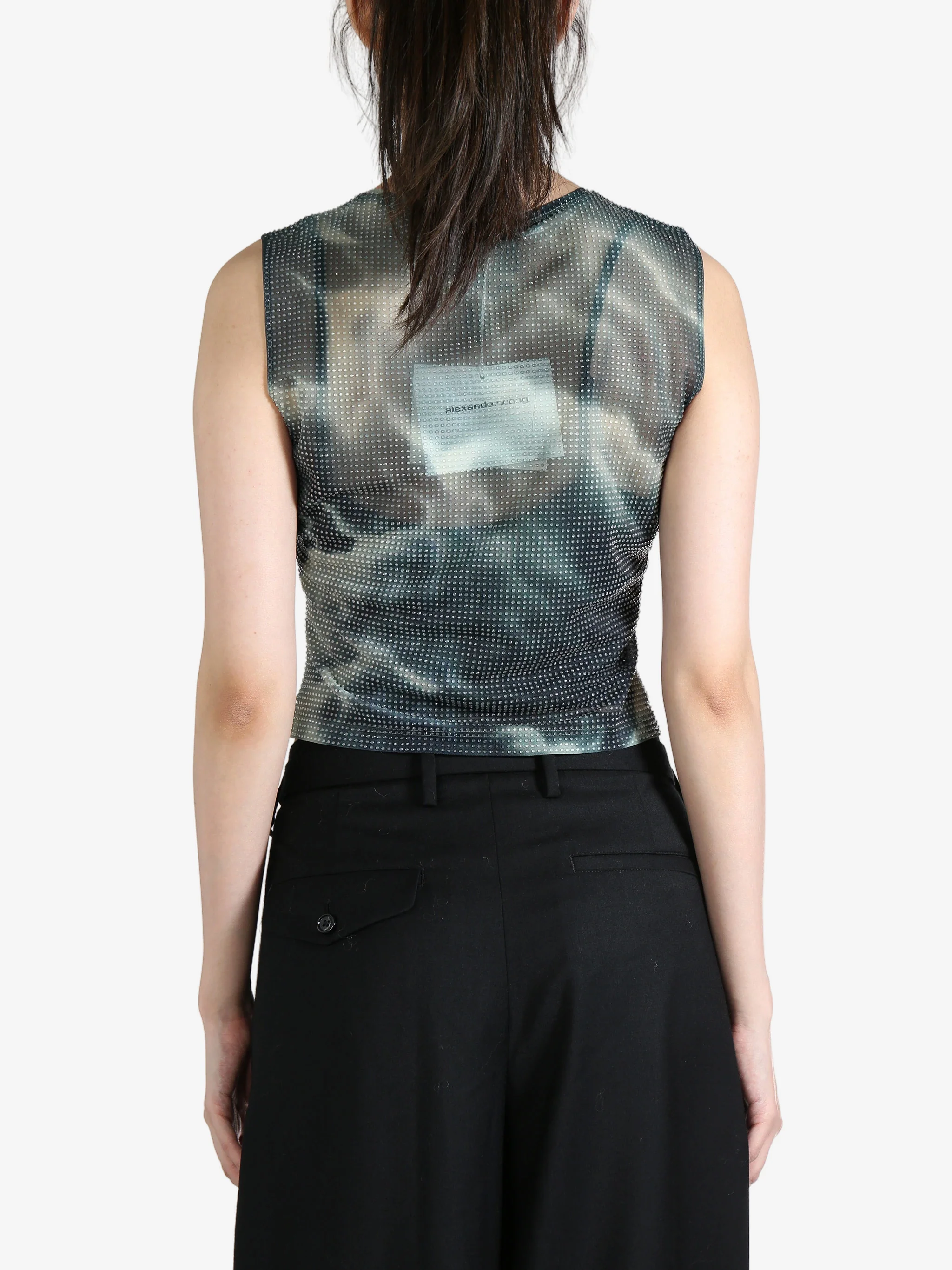 ALEXANDER WANG - Women Cropped Crewneck Tank - Image 3
