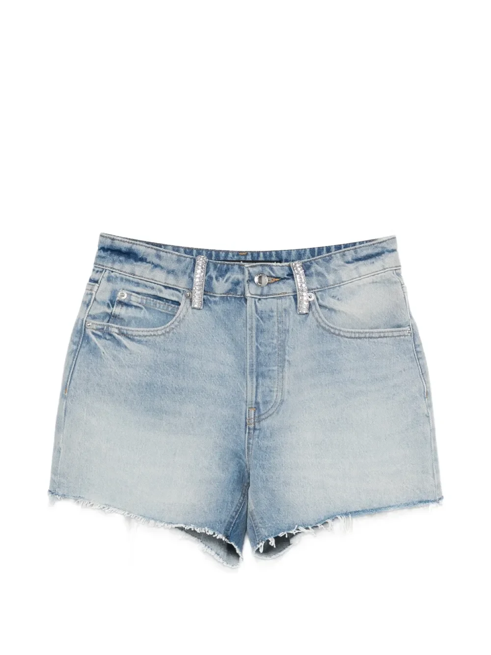 ALEXANDER WANG - Women Crystal Beltloops Mid Rise Relaxed Short - Image 5
