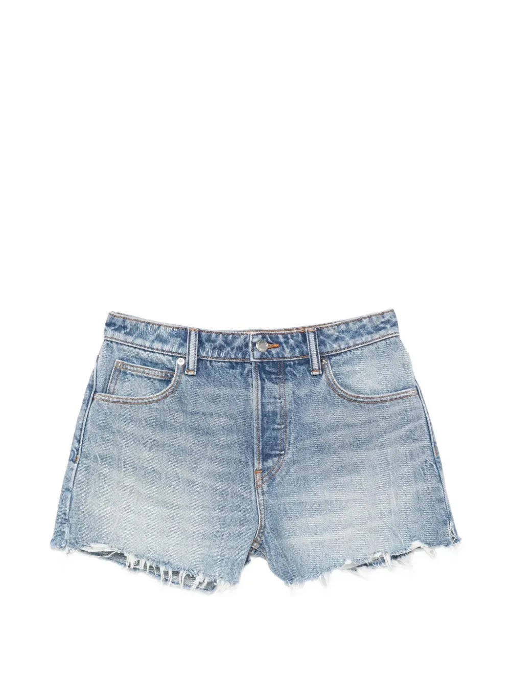 ALEXANDER WANG - Women Distressed Logo Back Pockets Bite Short - Image 5