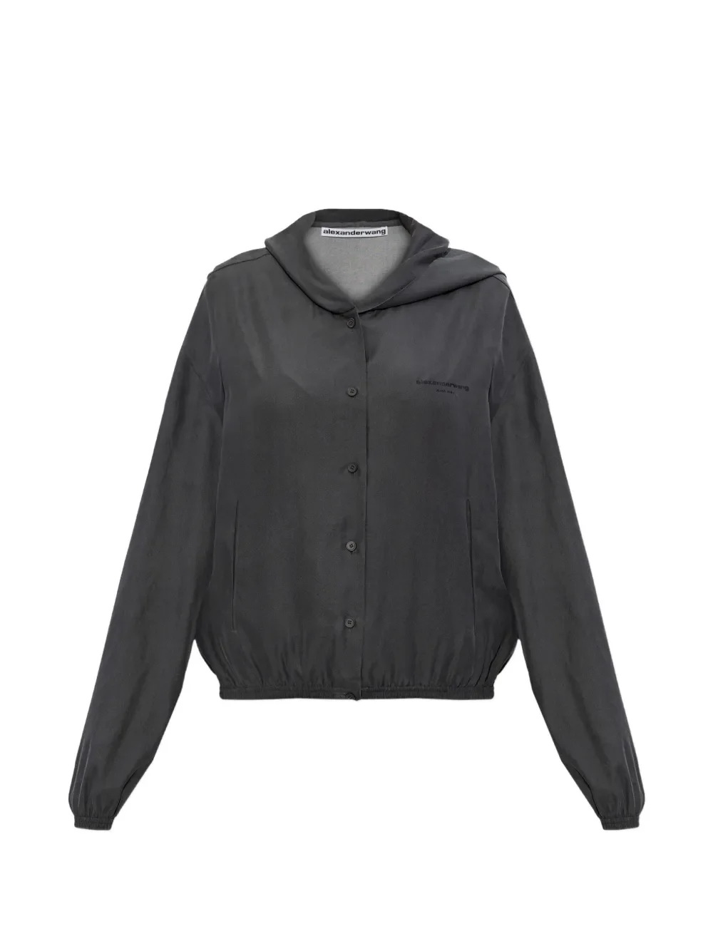 ALEXANDER WANG - Women Frontplacket Drapey Hoodie - Image 5