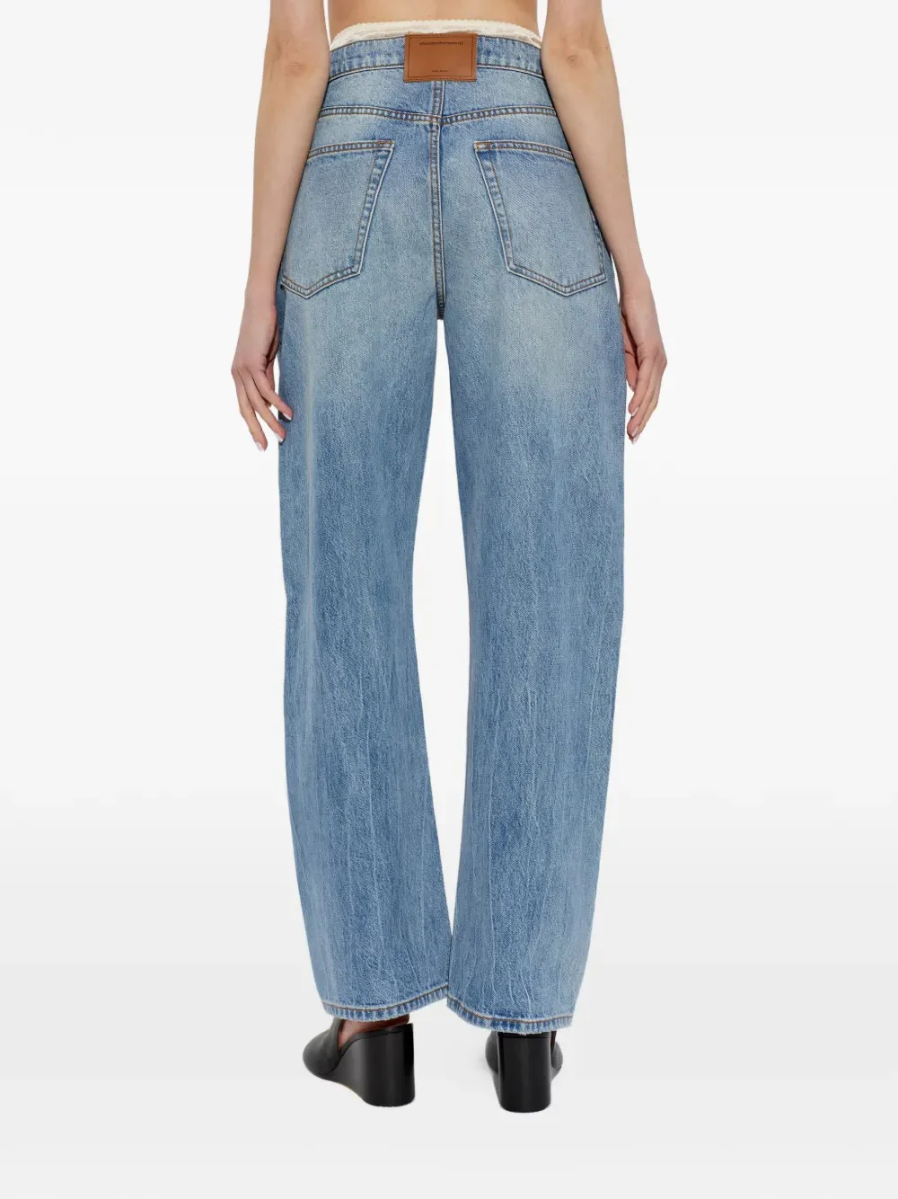 ALEXANDER WANG - Women Horizontal Zips Silk Prestyle Float Jean - Image 3
