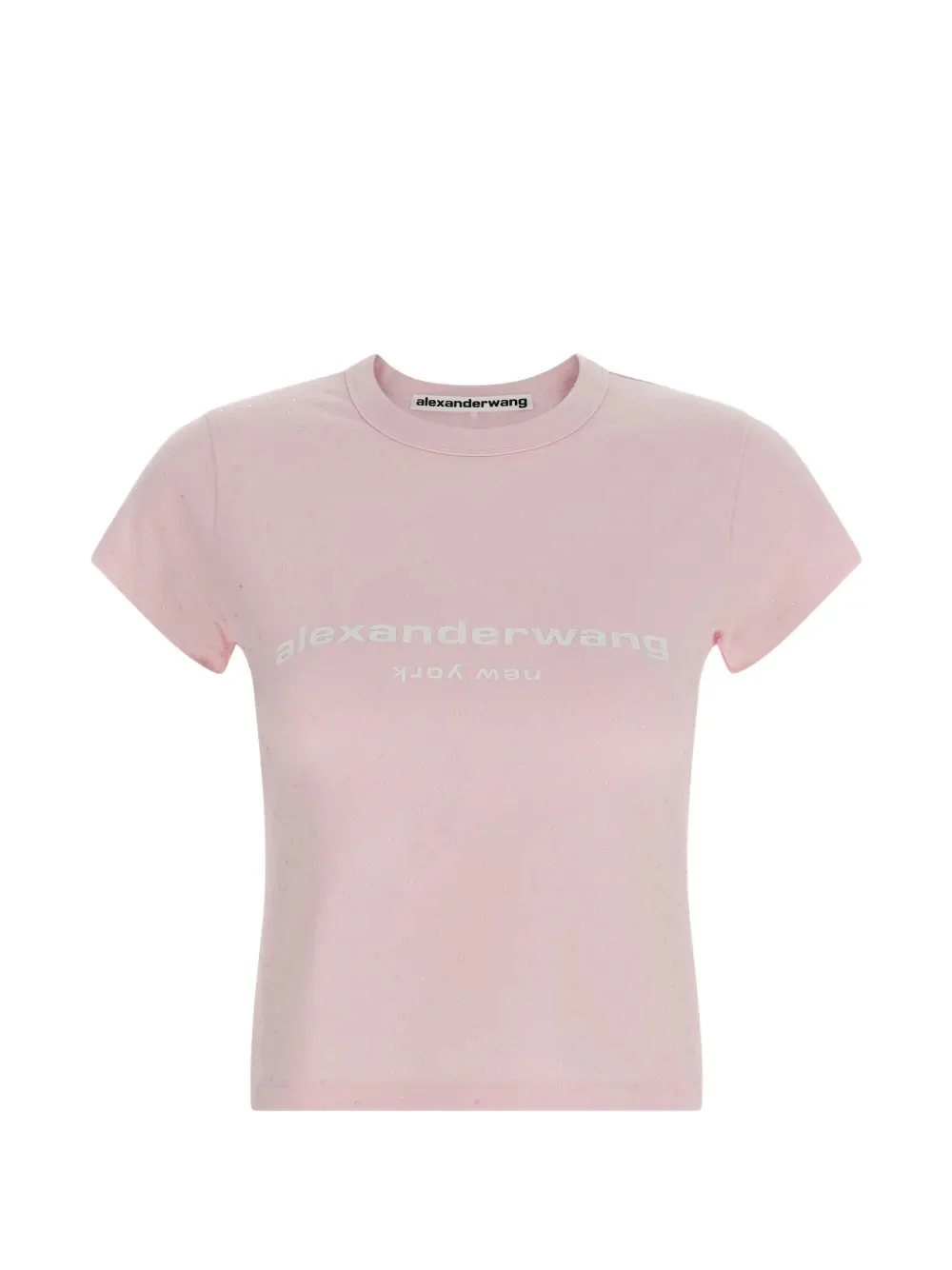 ALEXANDER WANG - Women Hotfix Logo Baby Tee