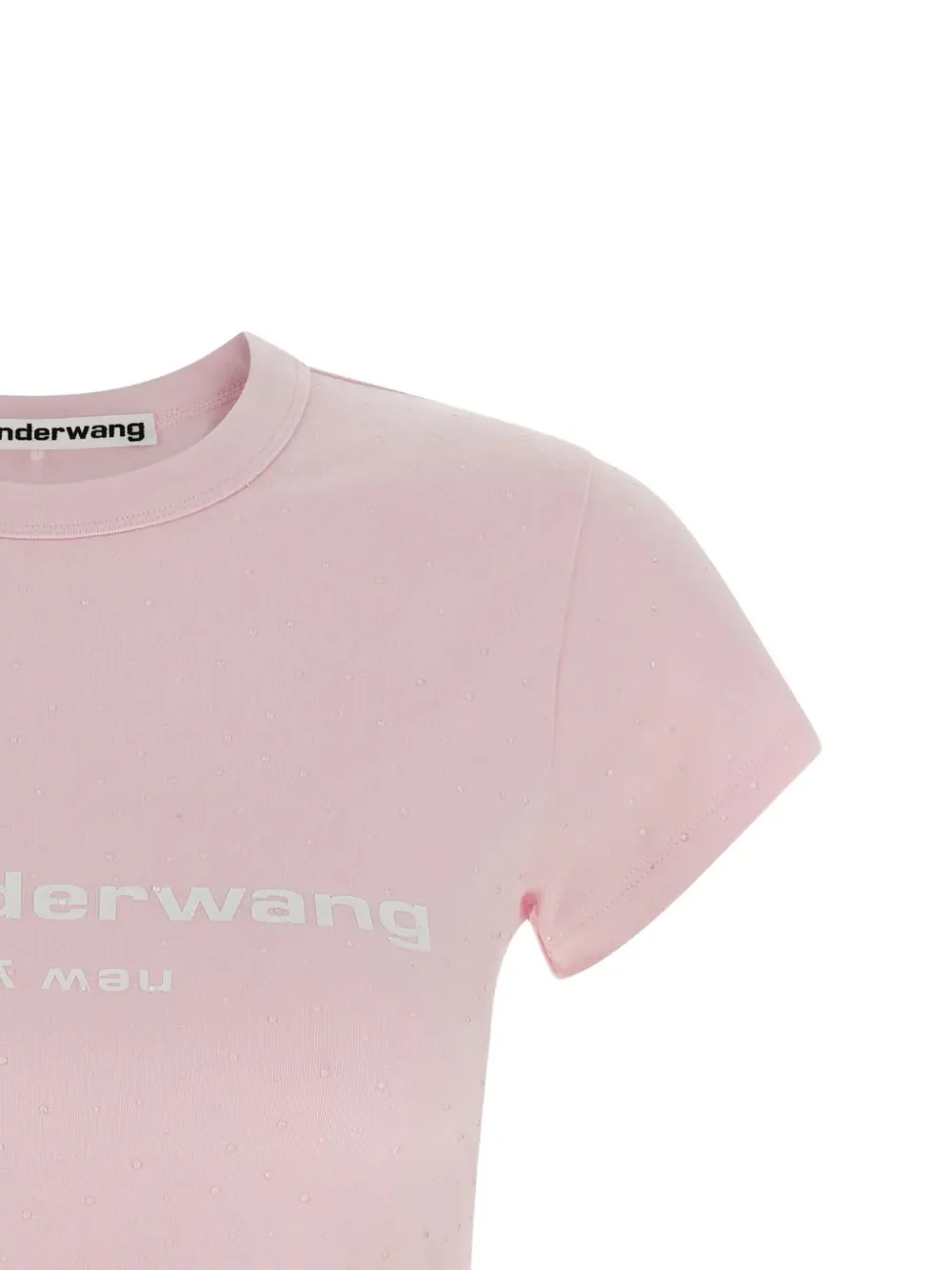 ALEXANDER WANG - Women Hotfix Logo Baby Tee - Image 3