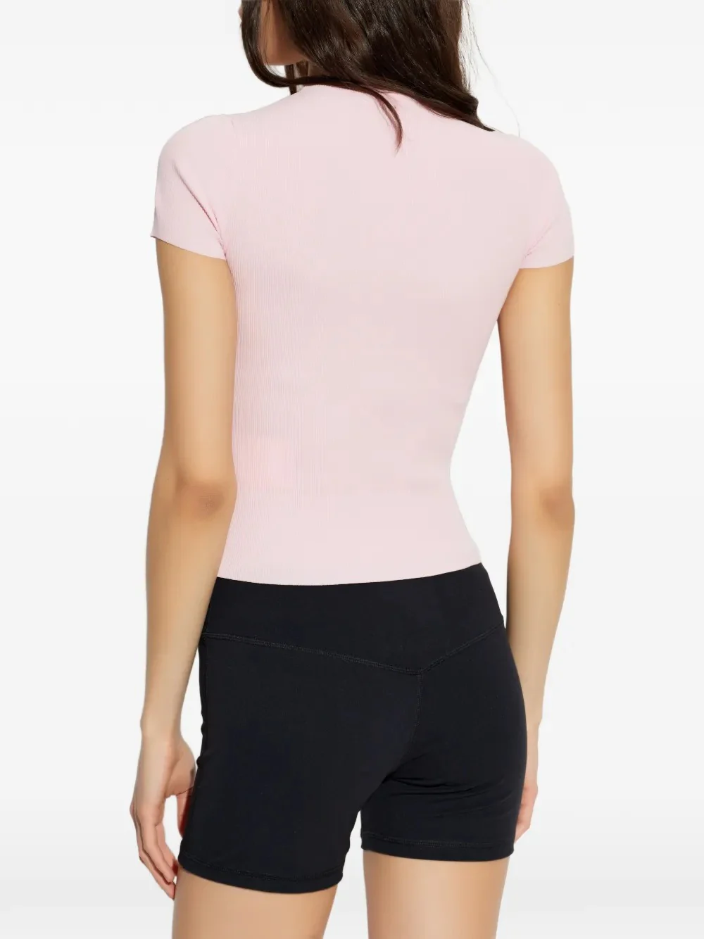 ALEXANDER WANG - Women Jacquard Logo Short Sleeve Crewneck Top - Image 2
