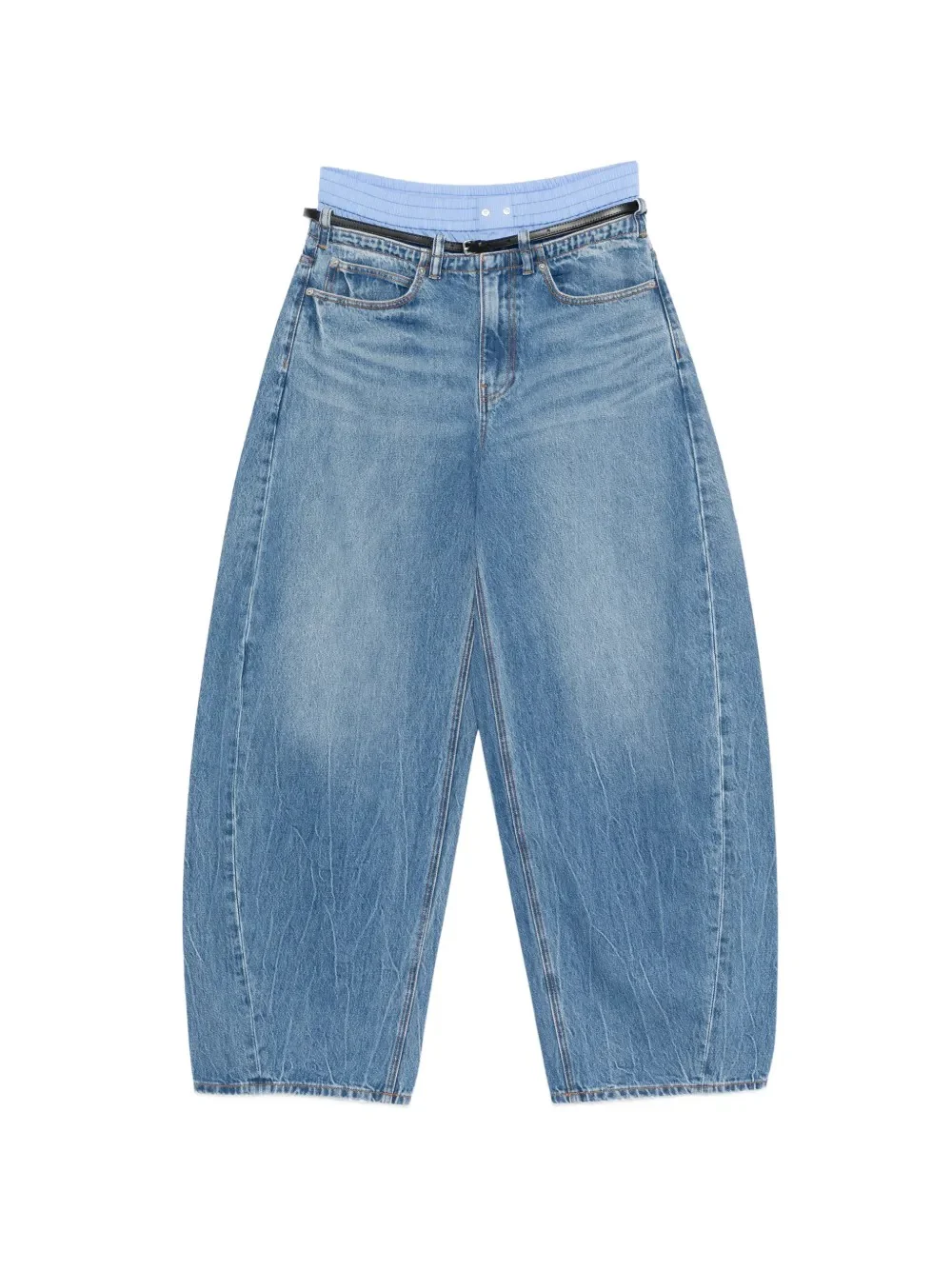 ALEXANDER WANG - Women Leather Belt And Boxer Prestyle Blow Up Jean - Image 5